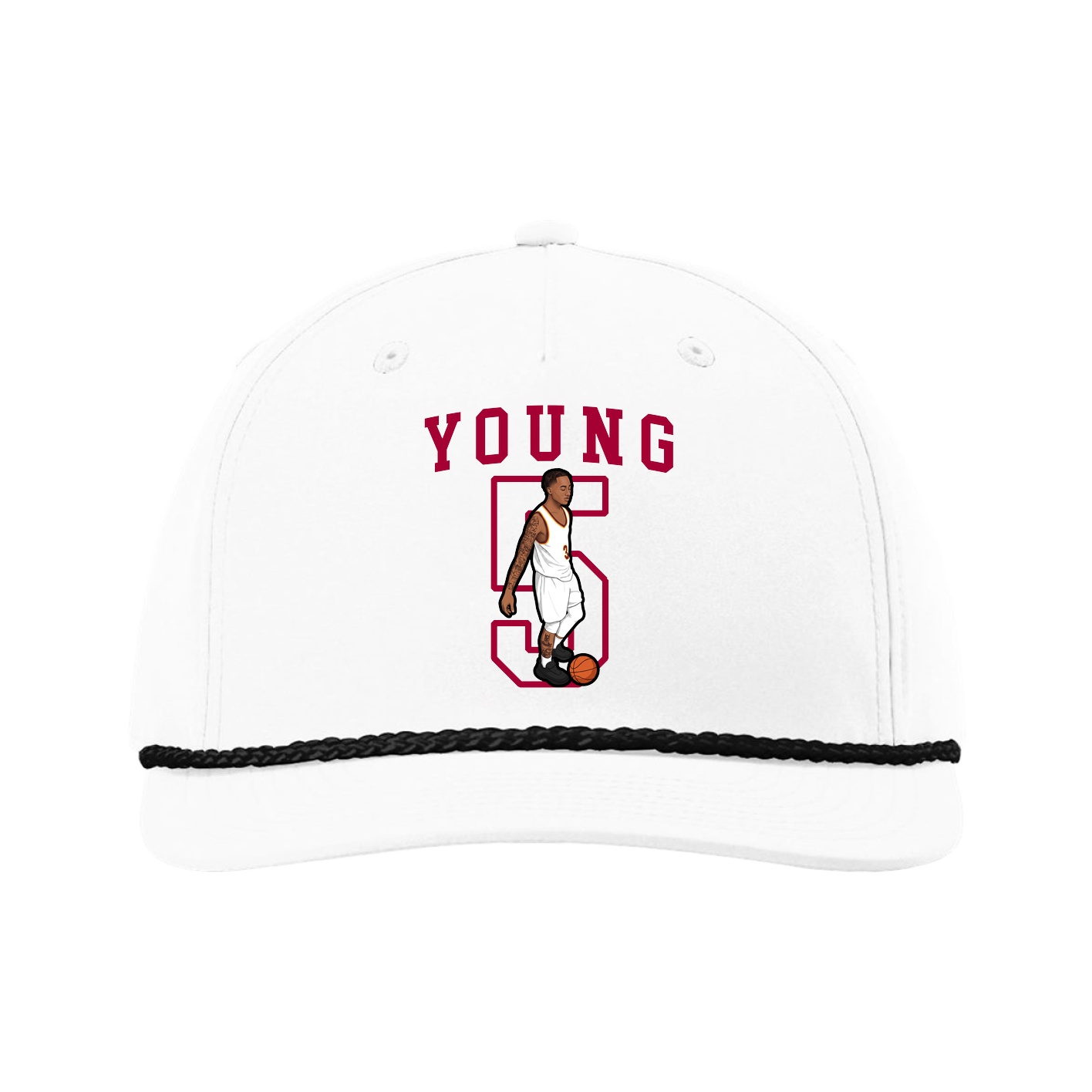 Five-Panel Classic Rope Cap — Shirsey in White