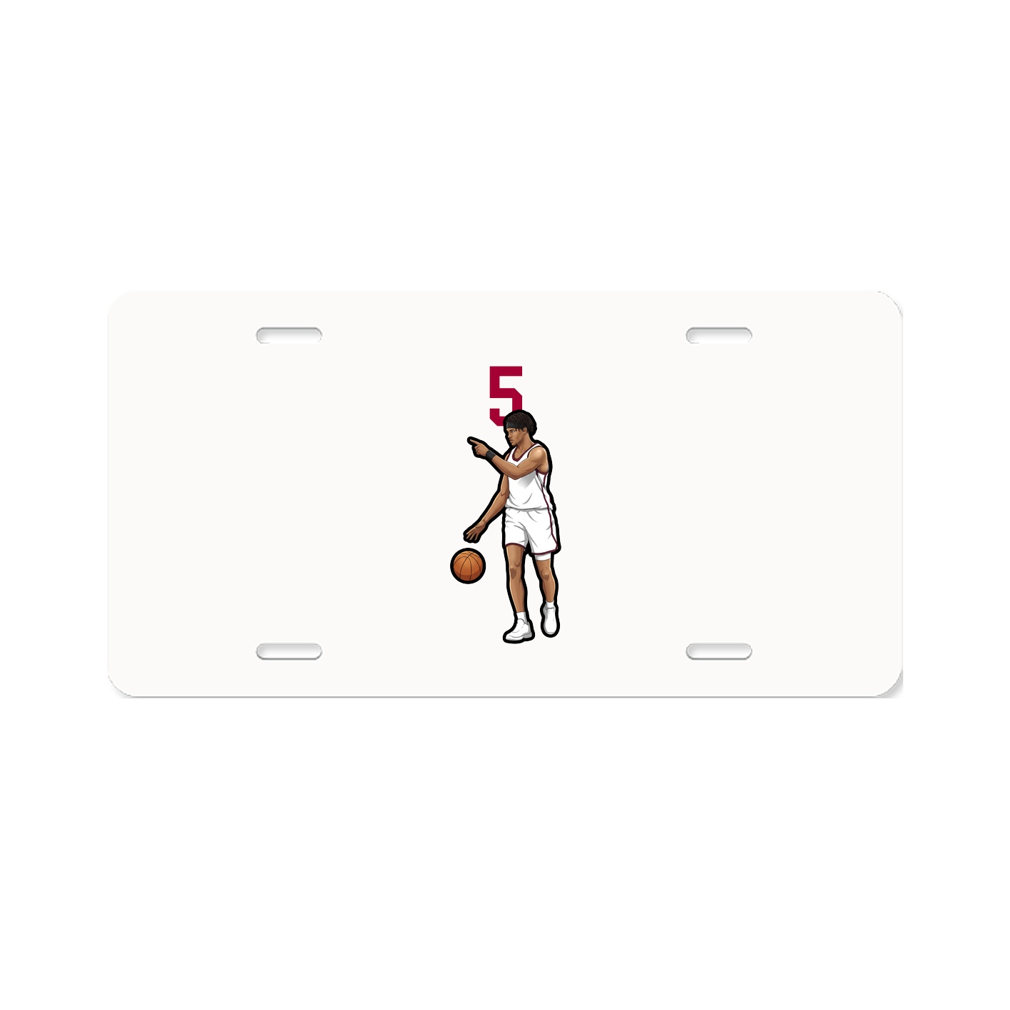 License Plate — Number Top in Classic