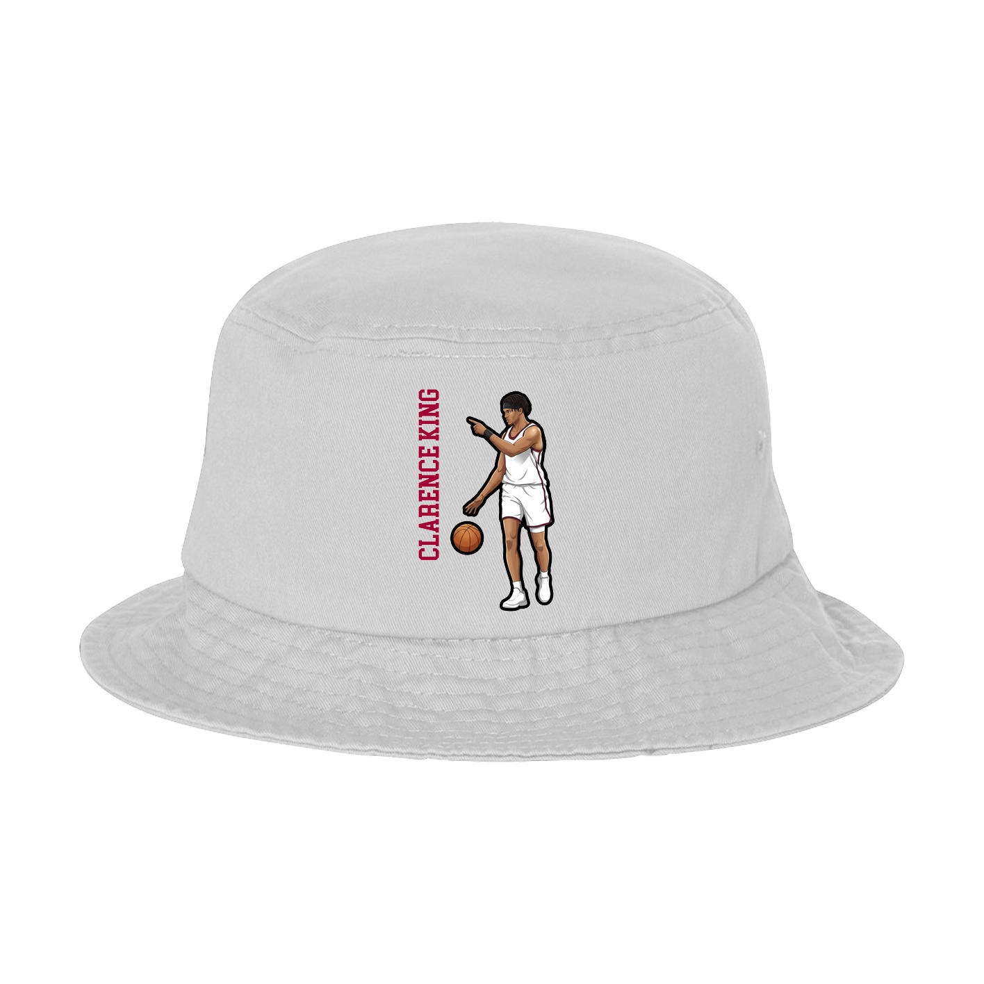 Bucket Cap — Name Vertical in White