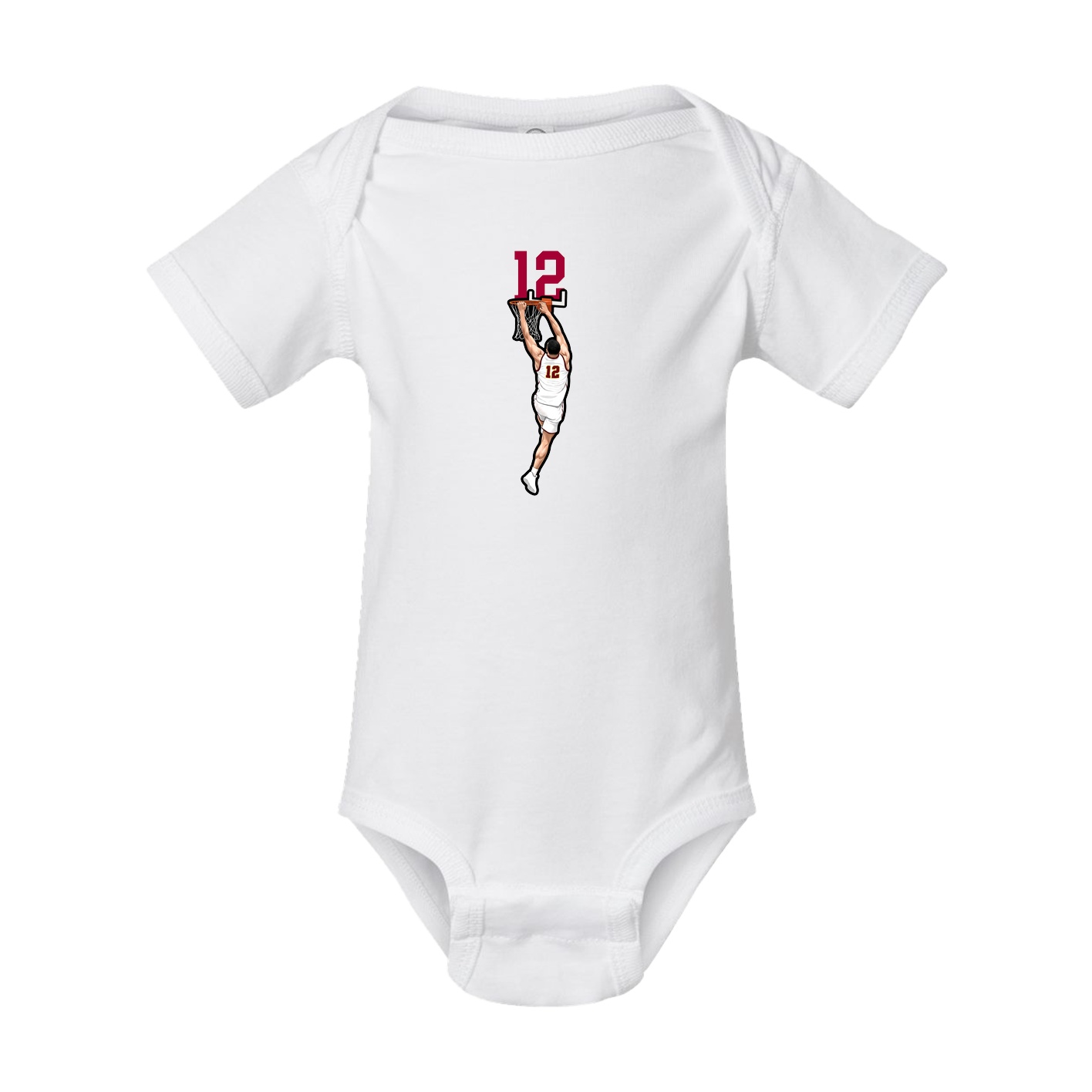 Baby Onesie — Number Top in White