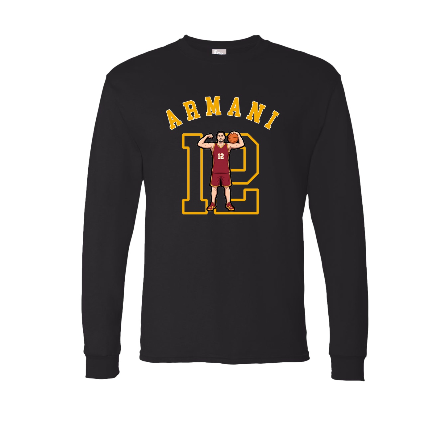 Long Sleeve Tee — Shirsey Arch in Black