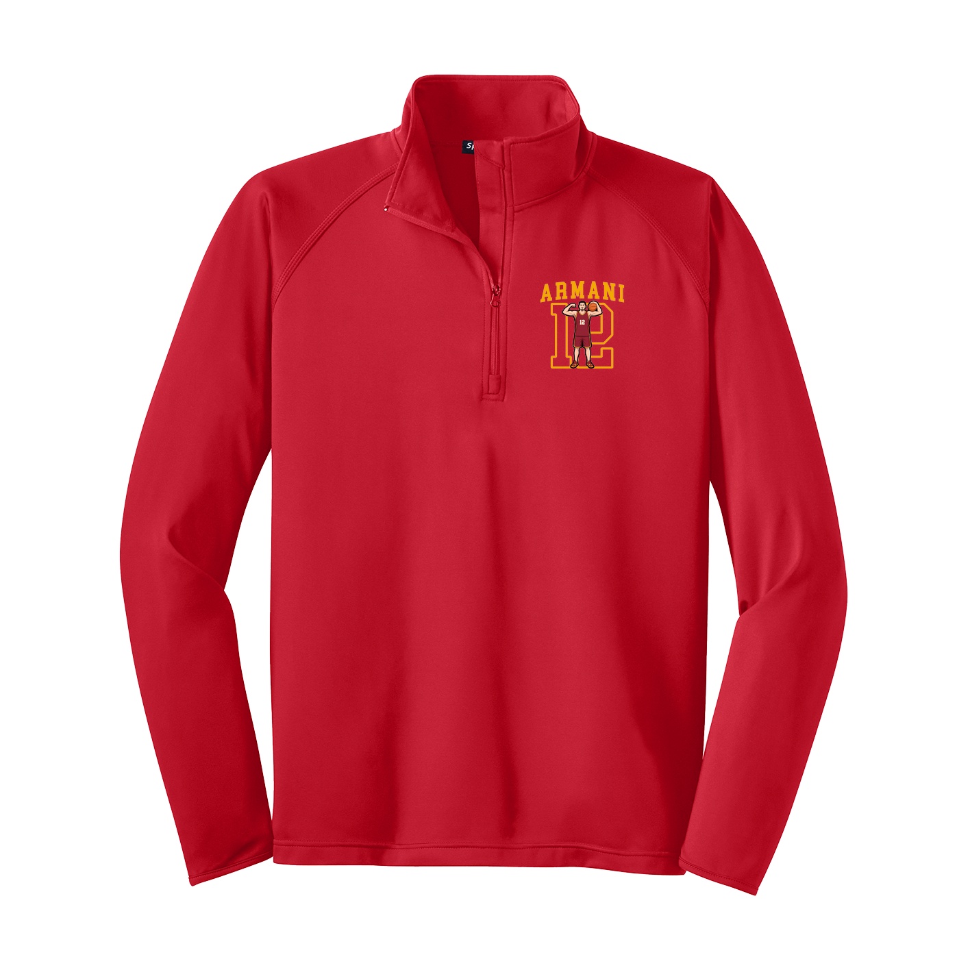 Q-Zip Pullover — Shirsey in Red