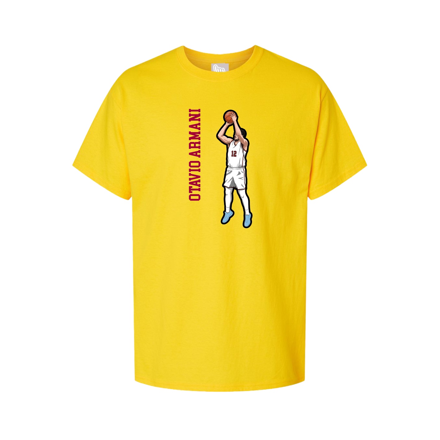 Tee — Name Vertical in Gold