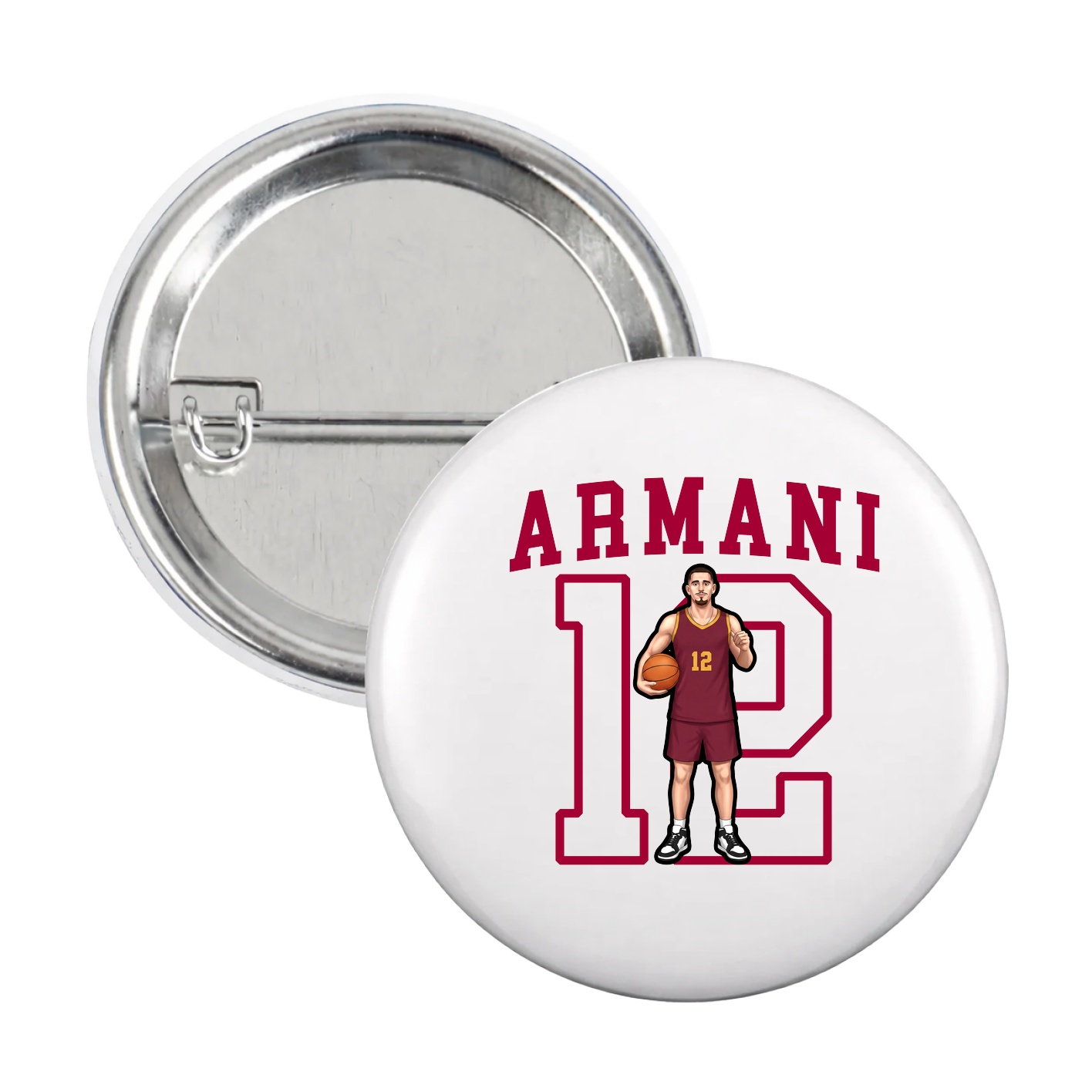 Game Day Button — Shirsey in White