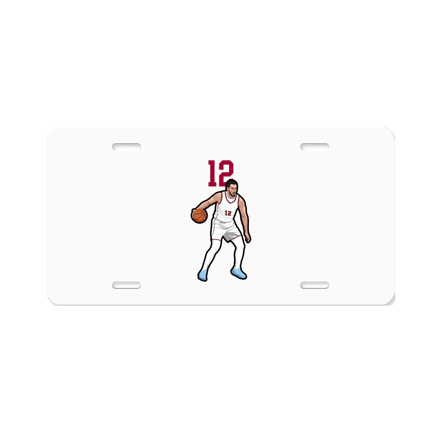 License Plate — Number Top in Classic