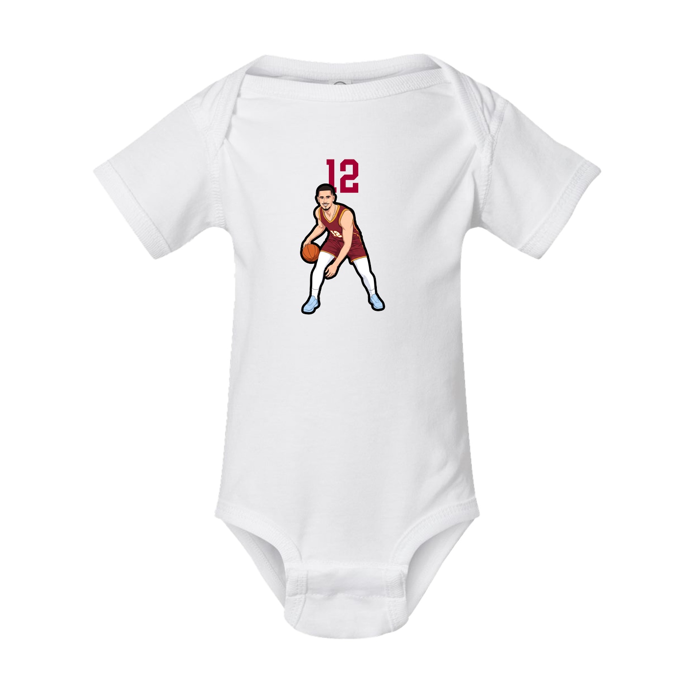 Baby Onesie — Number Top in White