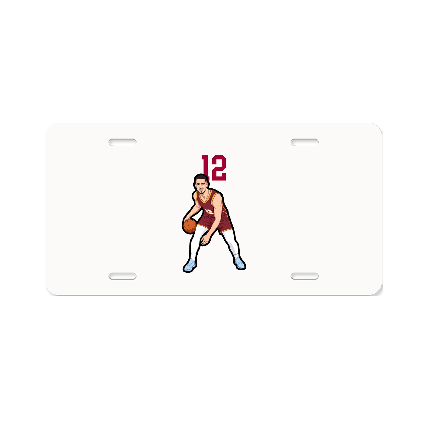 License Plate — Number Top in Classic