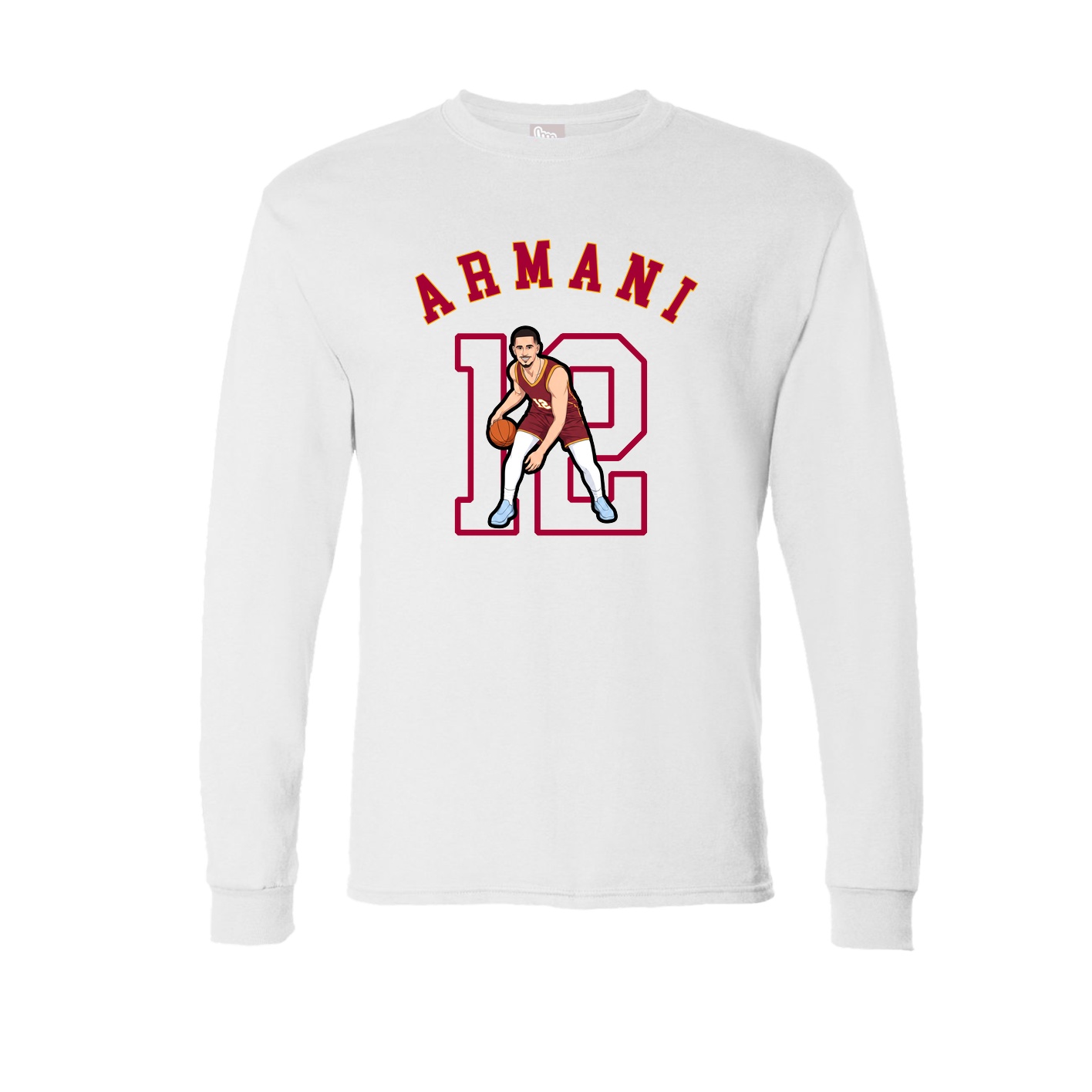 Long Sleeve Tee — Shirsey Arch in White