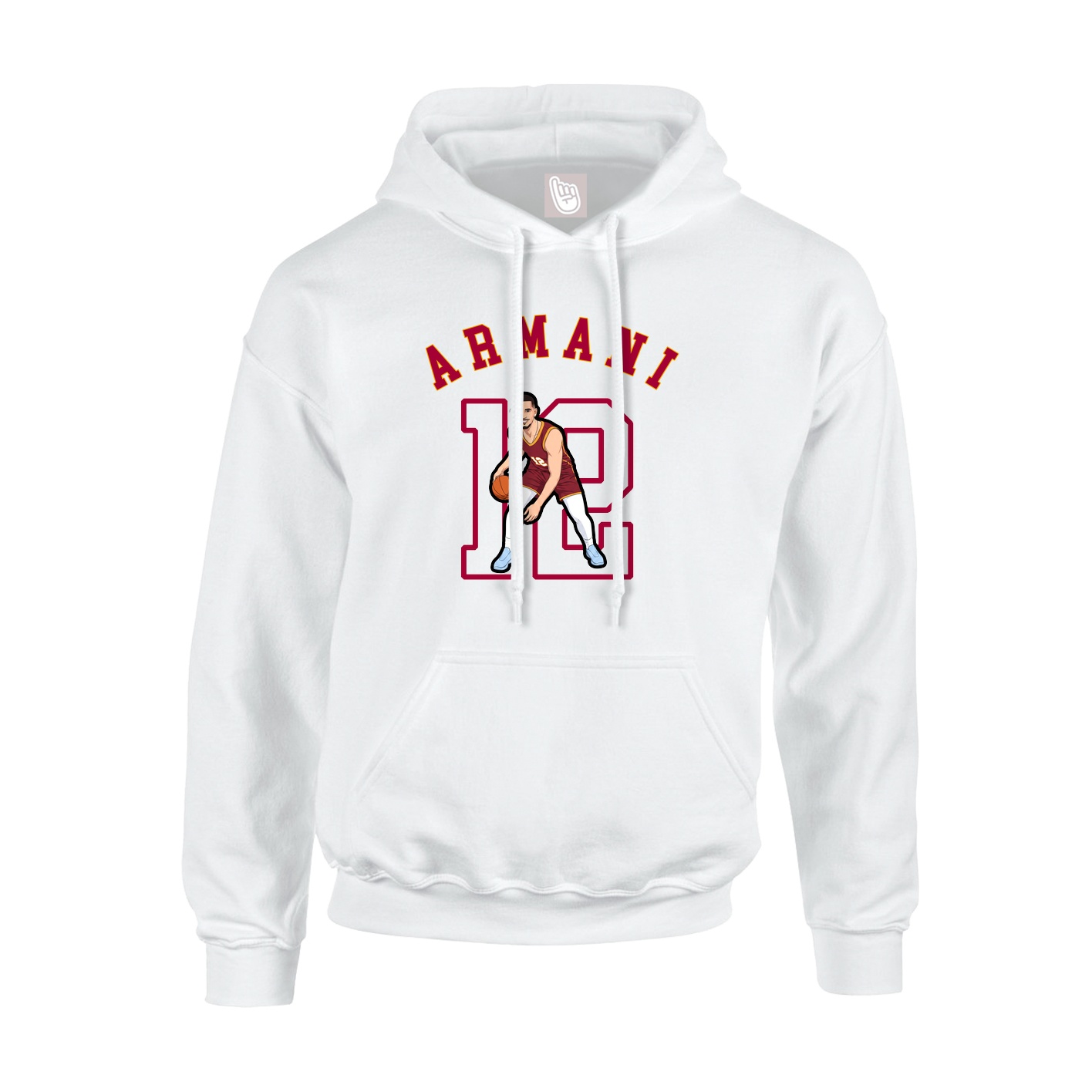 Hoodie — Shirsey Arch in White