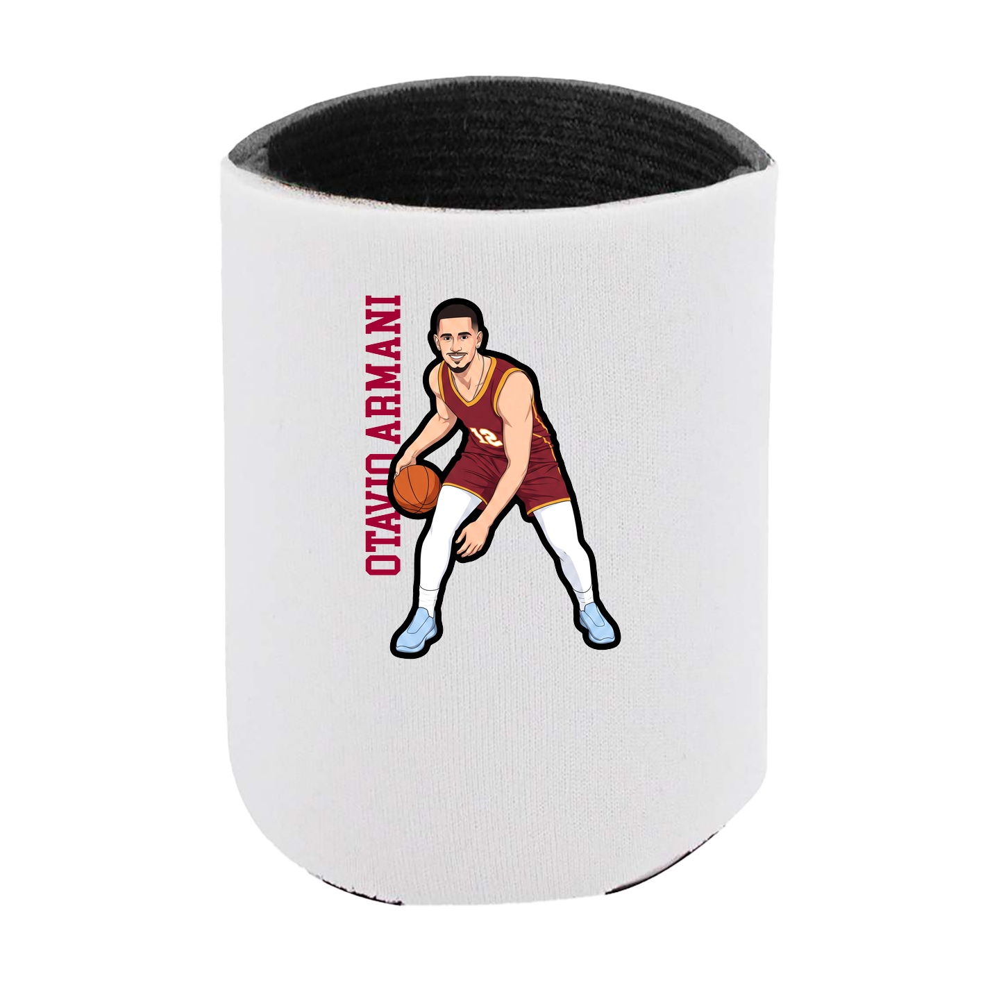Can Holder — Name Vertical in White