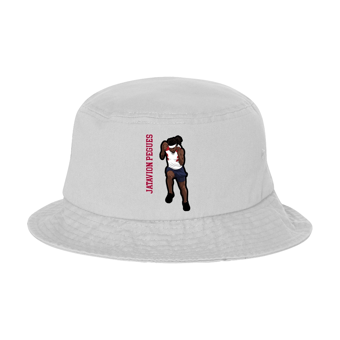 Bucket Cap — Name Vertical in White