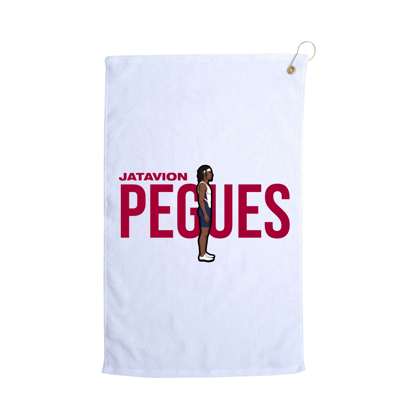 Golf Towel — Player Name in White