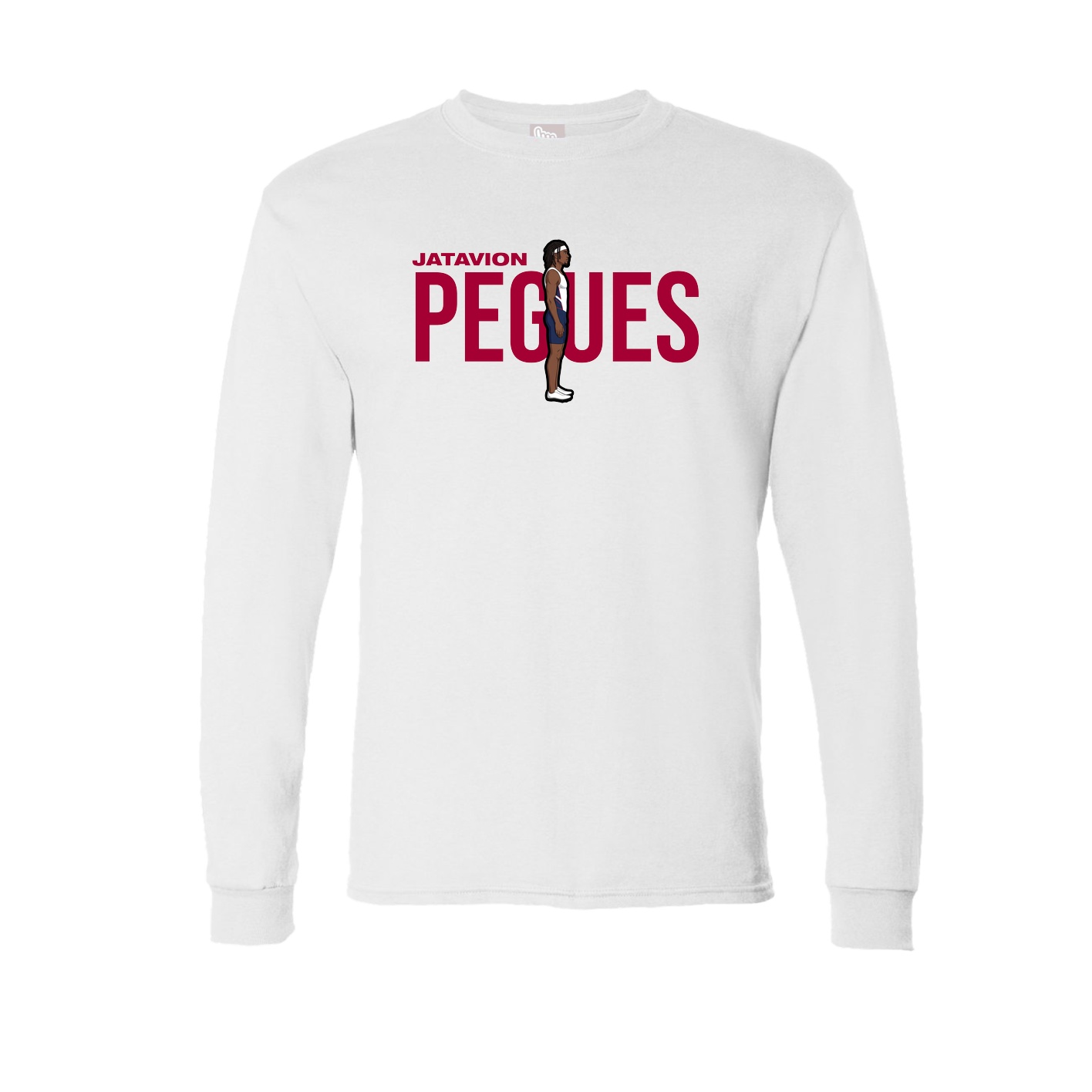 Long Sleeve Tee — Player Name in White