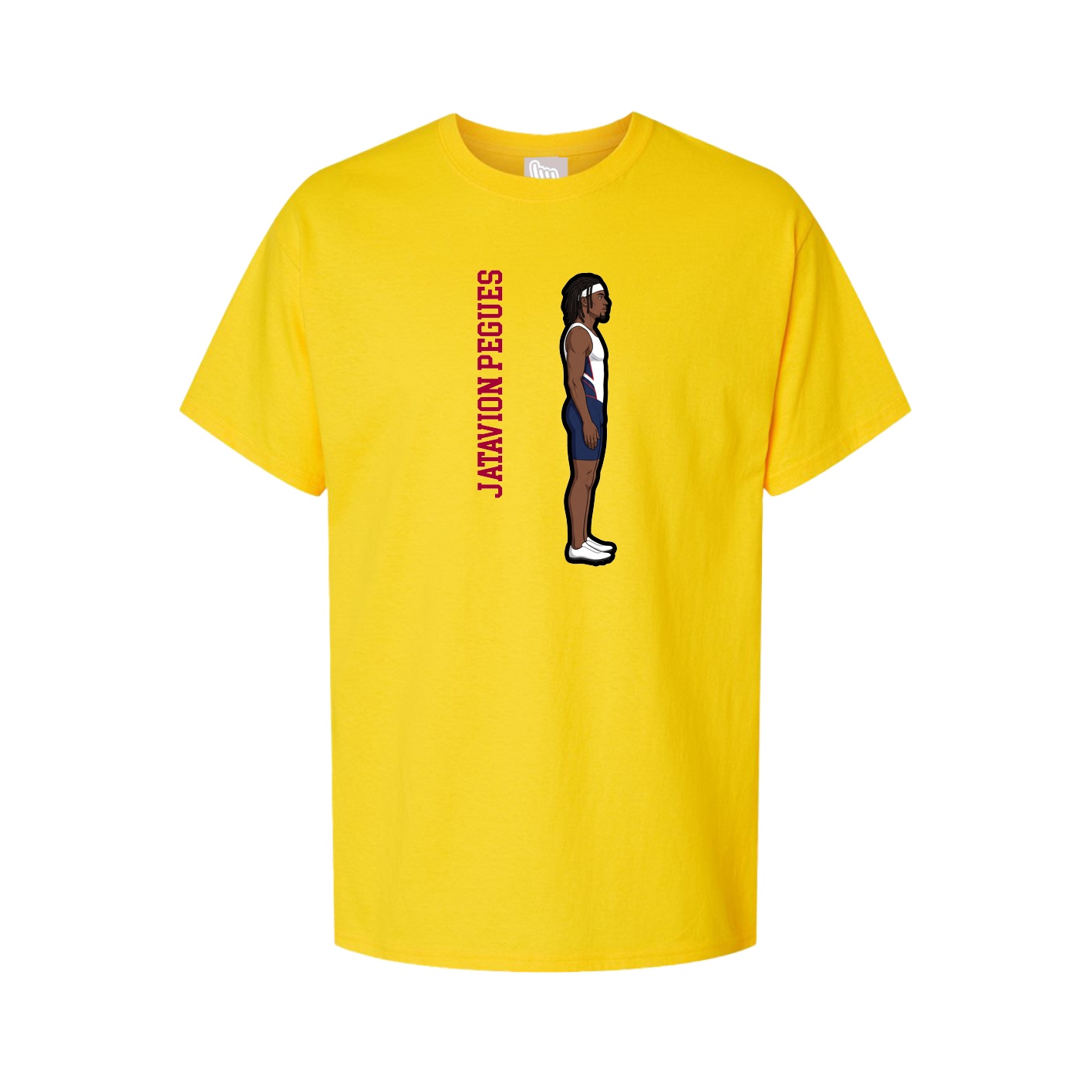 Youth Tee — Name Vertical in Gold
