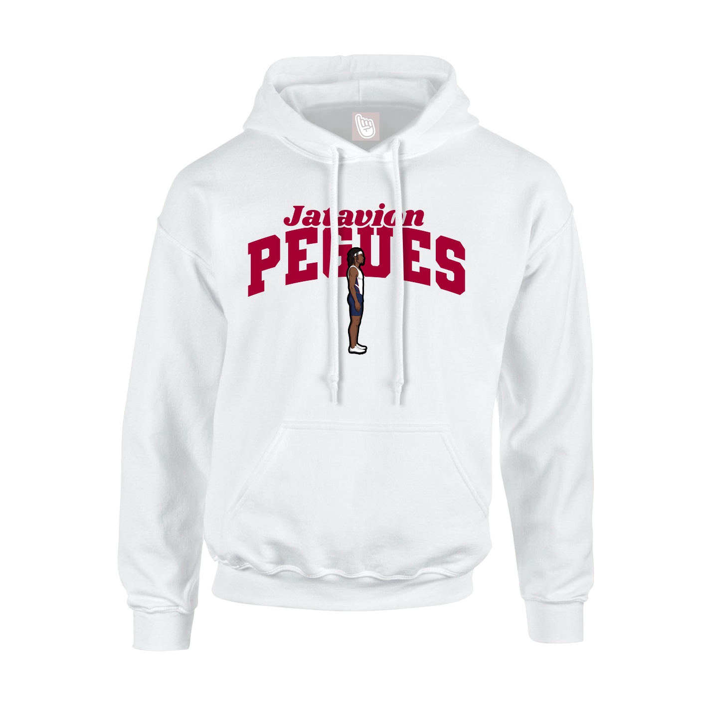 Youth Hoodie — Signature Arch in White