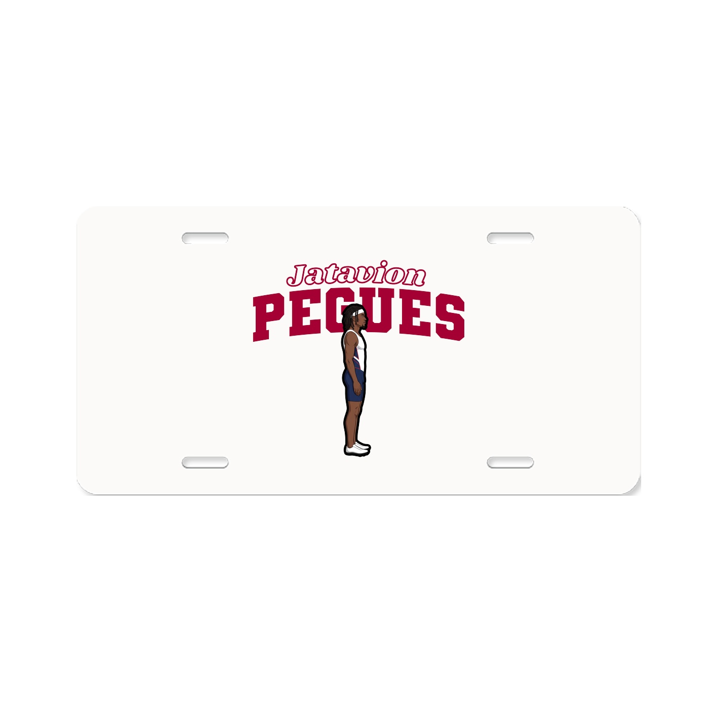 License Plate — Name Arch in Classic