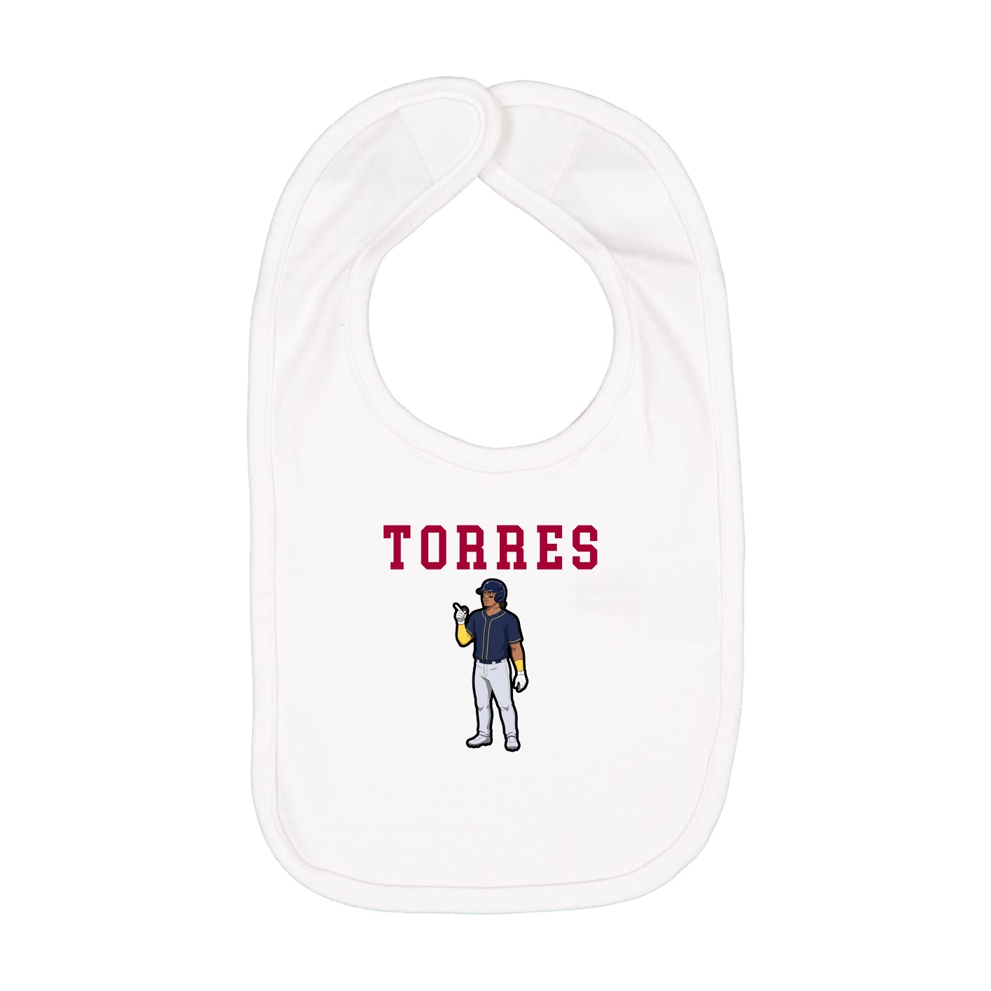 Infant Bib — Shirsey in White