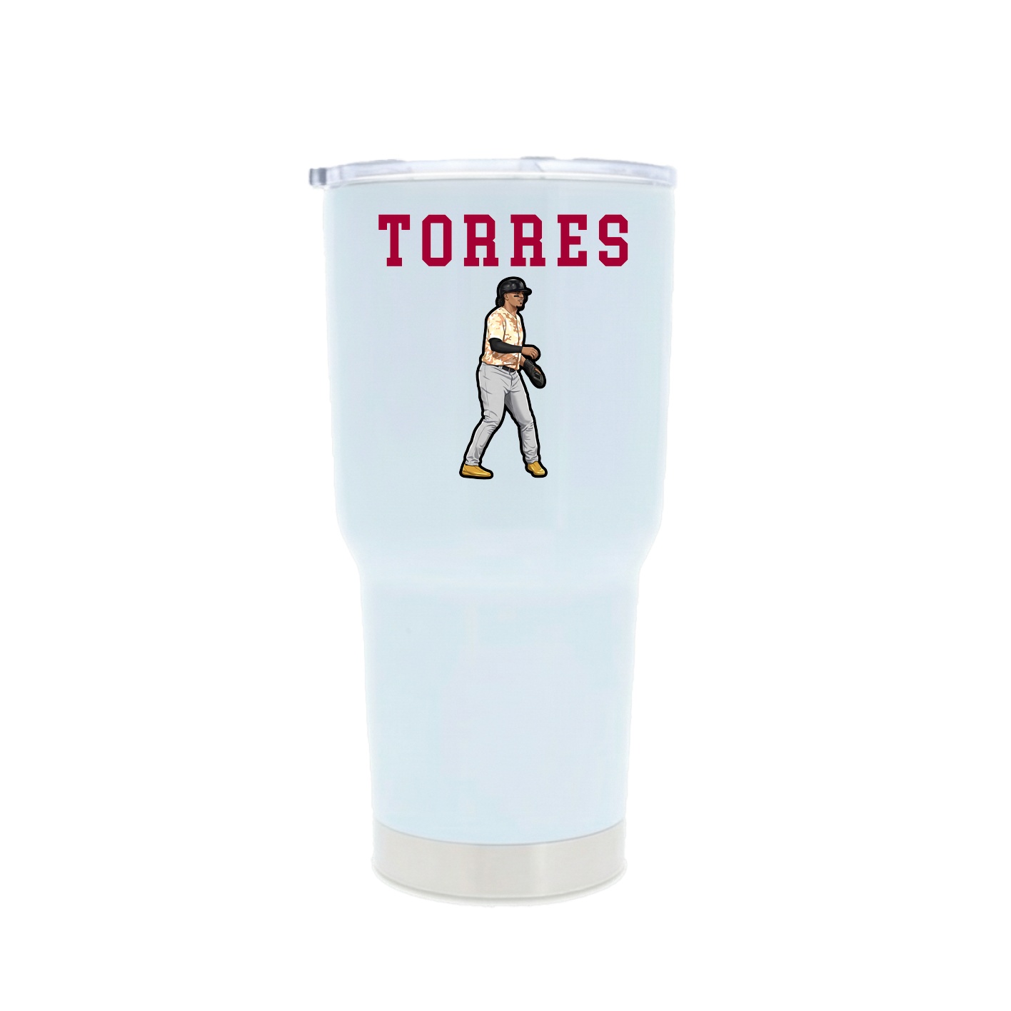30oz Stainless Steel Tumbler — Shirsey in White