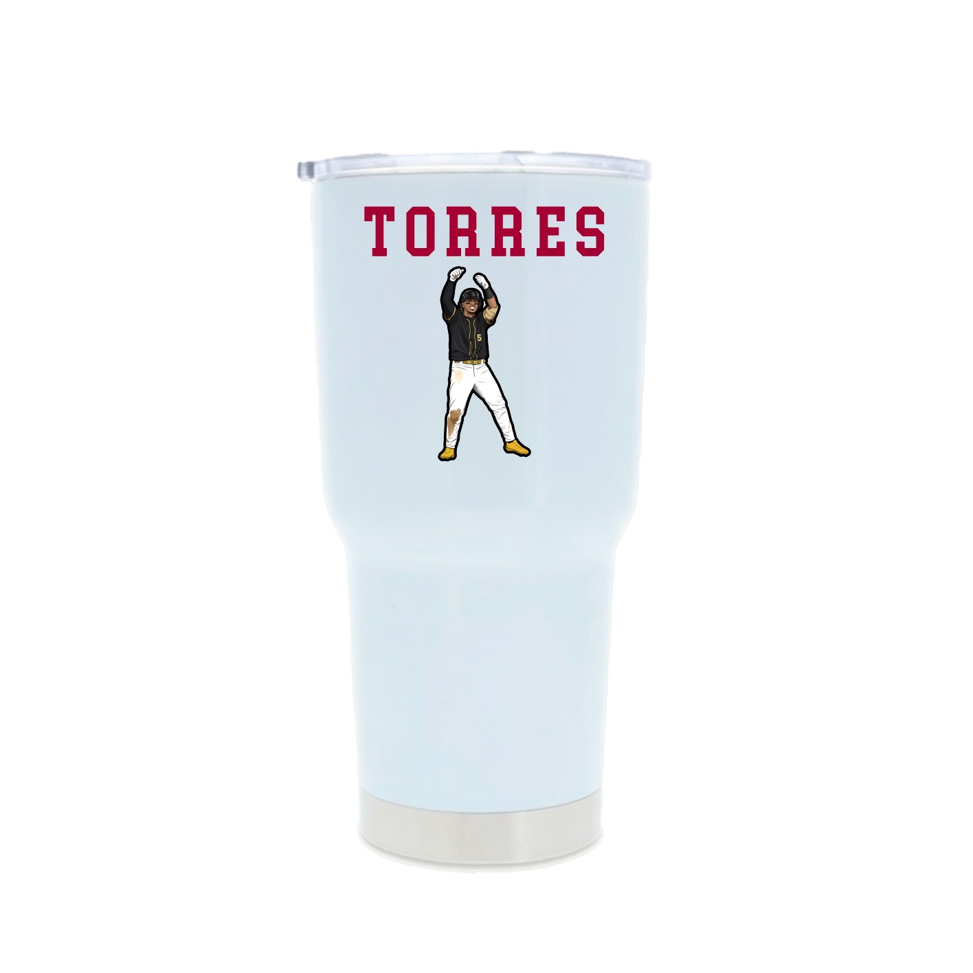 30oz Stainless Steel Tumbler — Shirsey in White