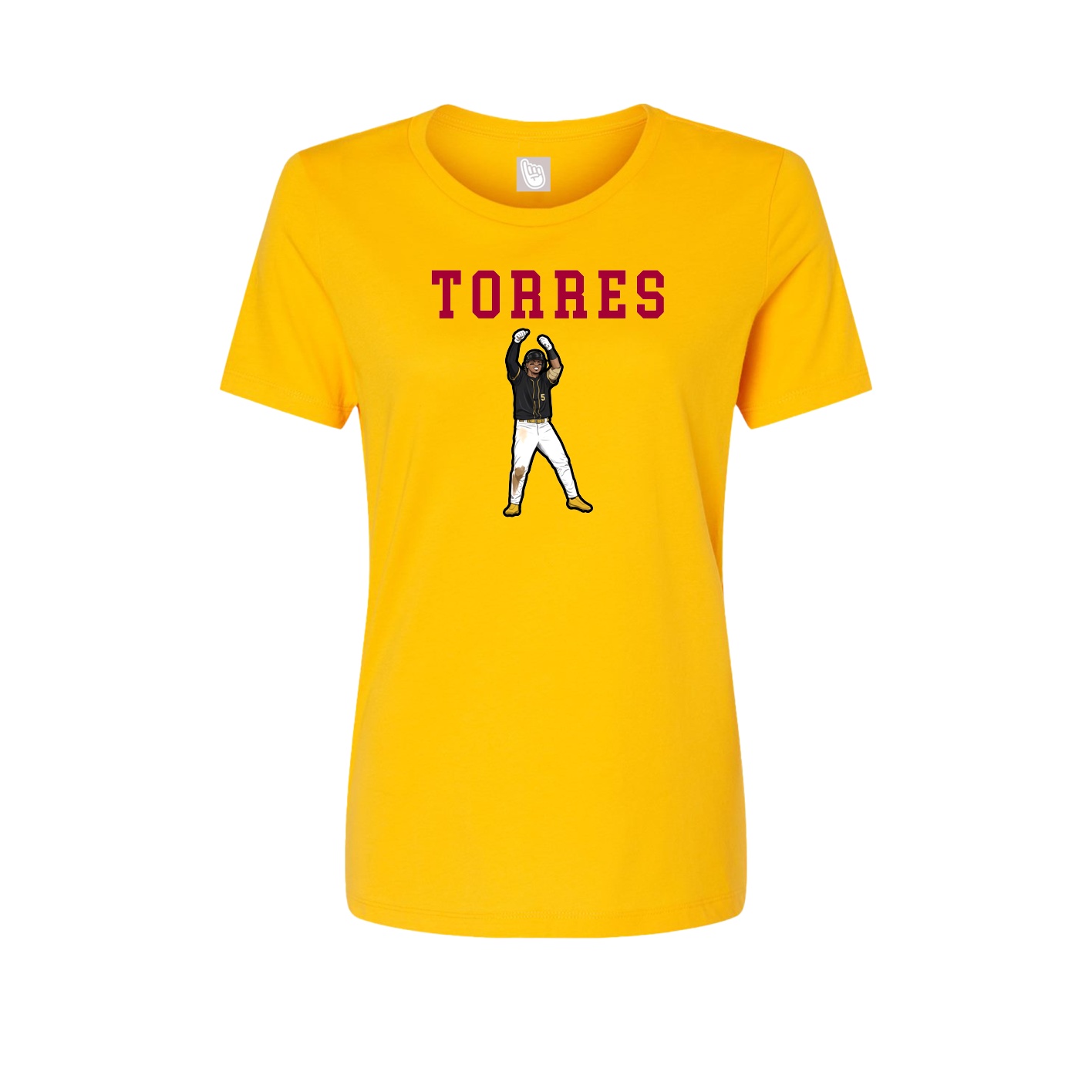 Fitted Women's Tee — Shirsey in Gold