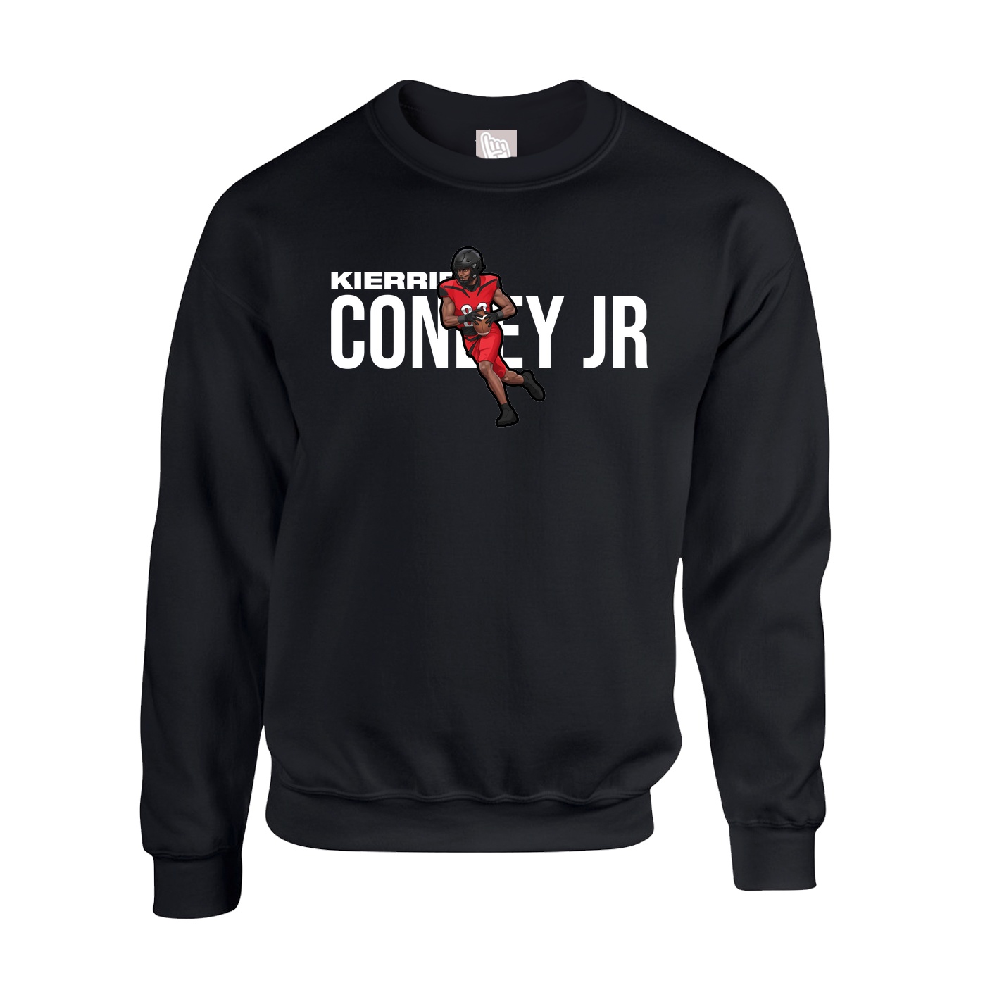 Fleece Crew — Player Name in Black