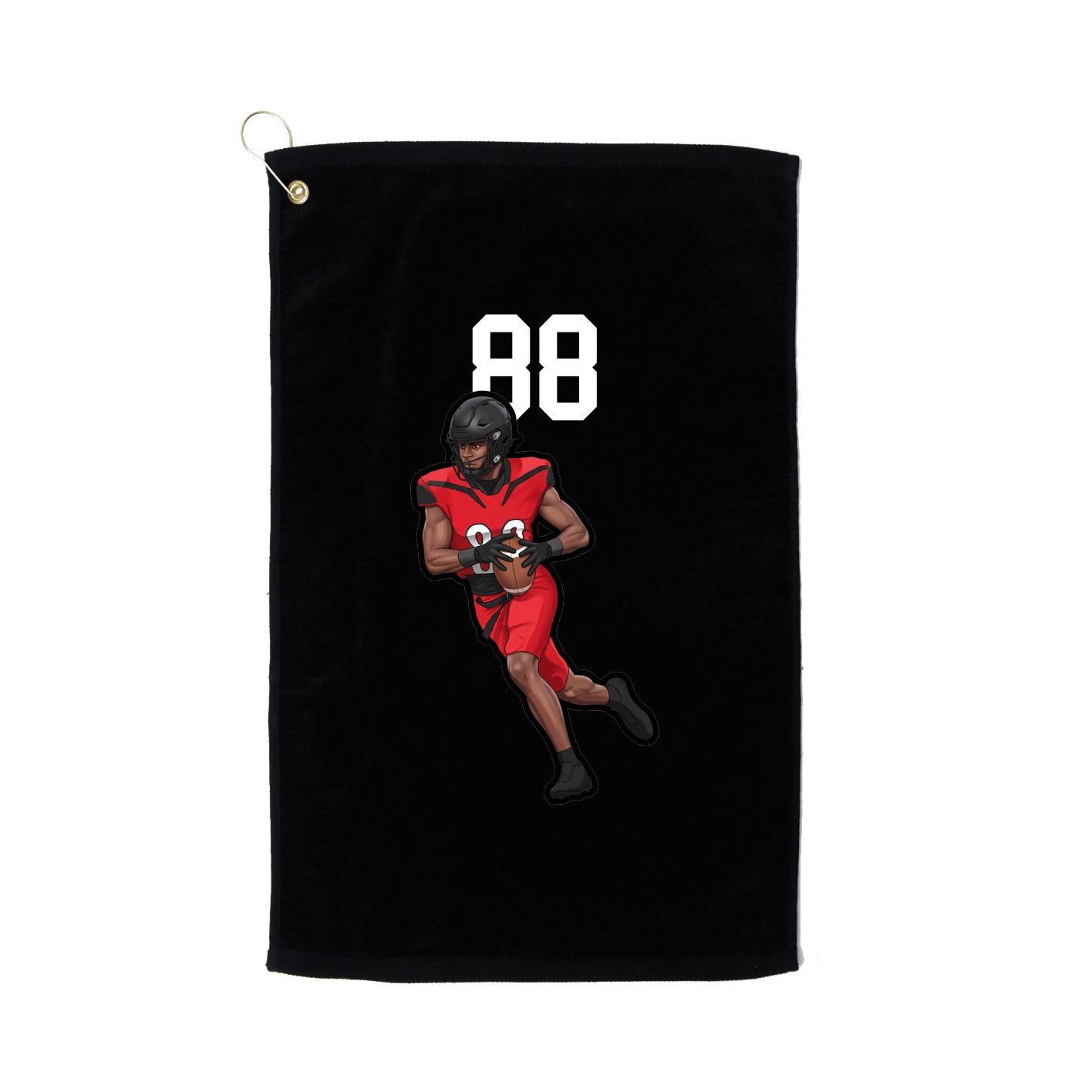 Golf Towel — Number Top in Black