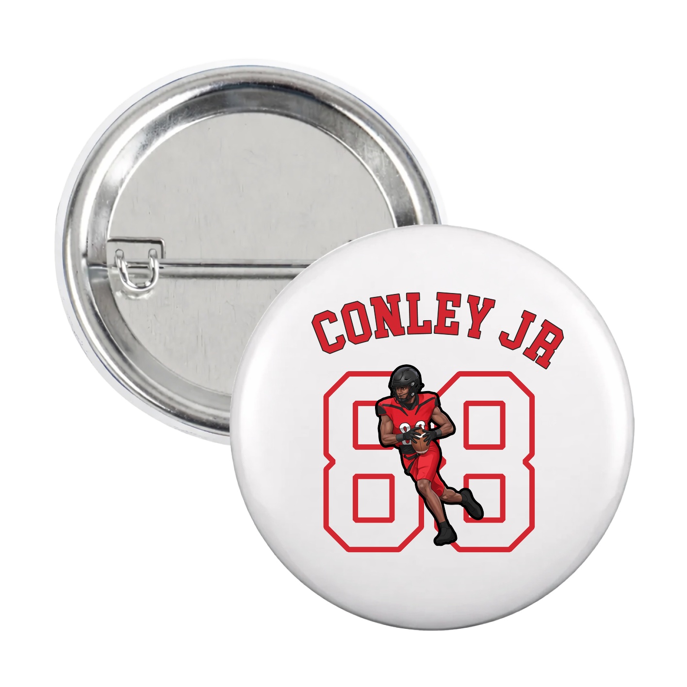 Game Day Button — Shirsey Arch in White