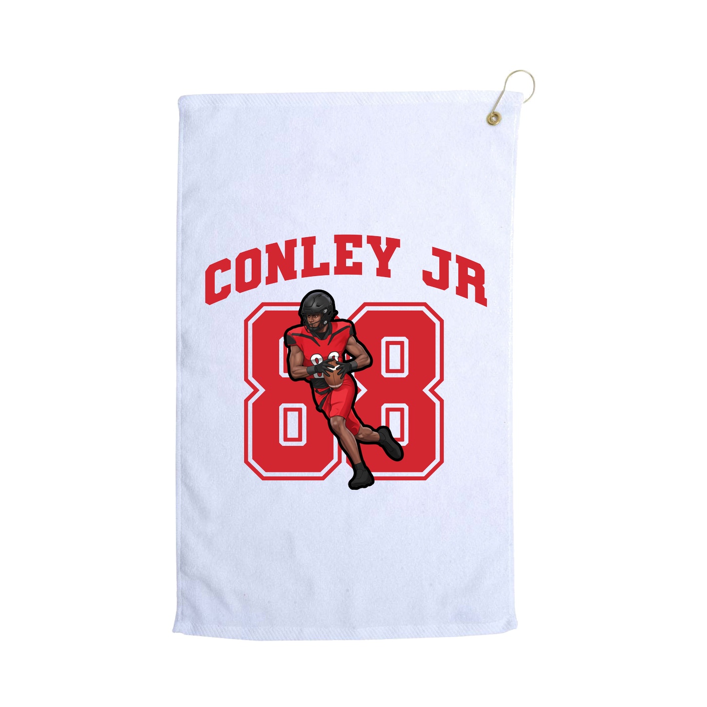 Golf Towel — Number in White