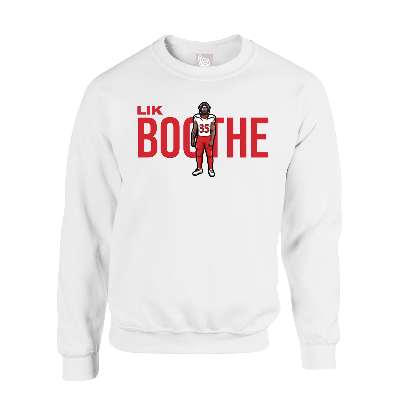 Fleece Crew — Player Name in White