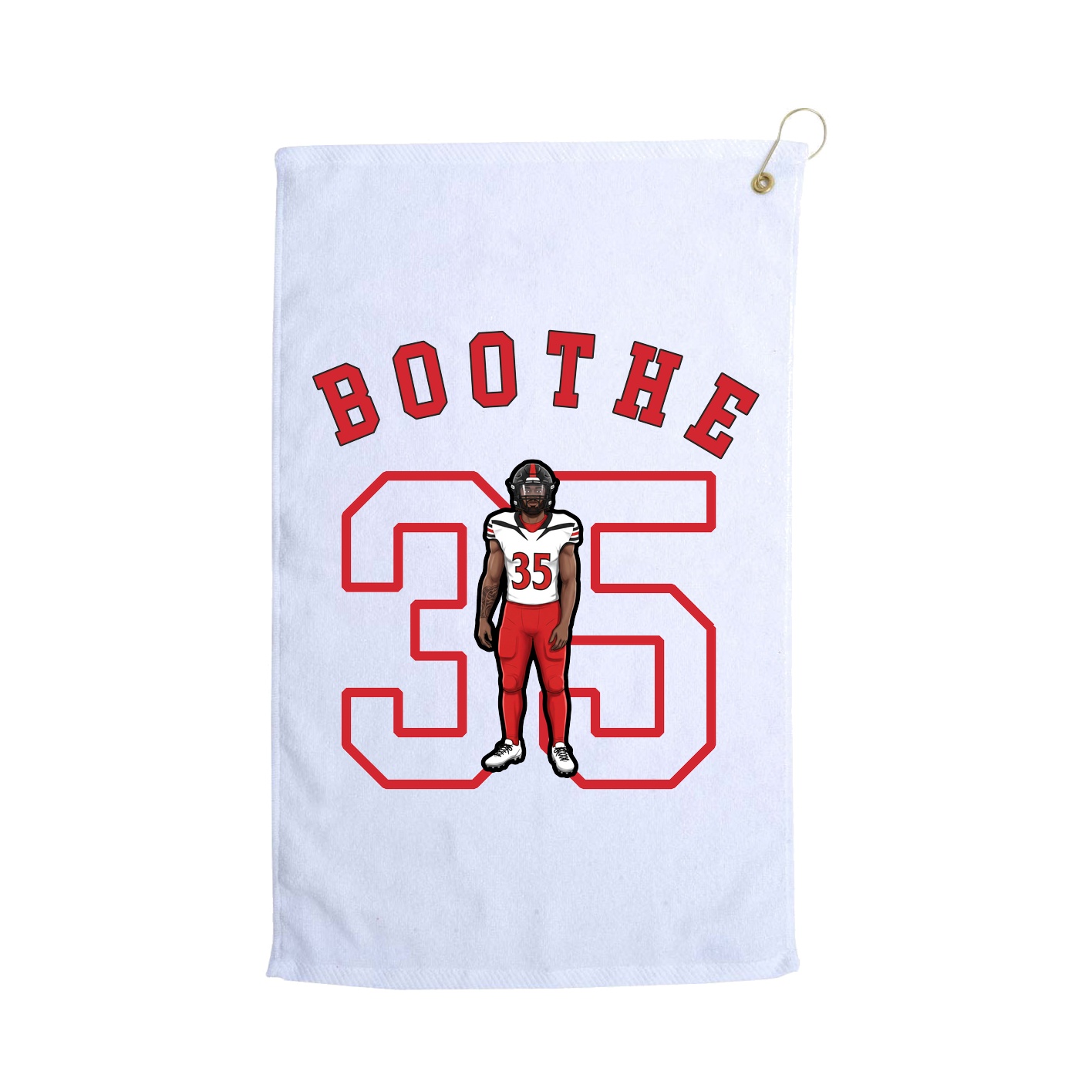Golf Towel — Shirsey Arch in White