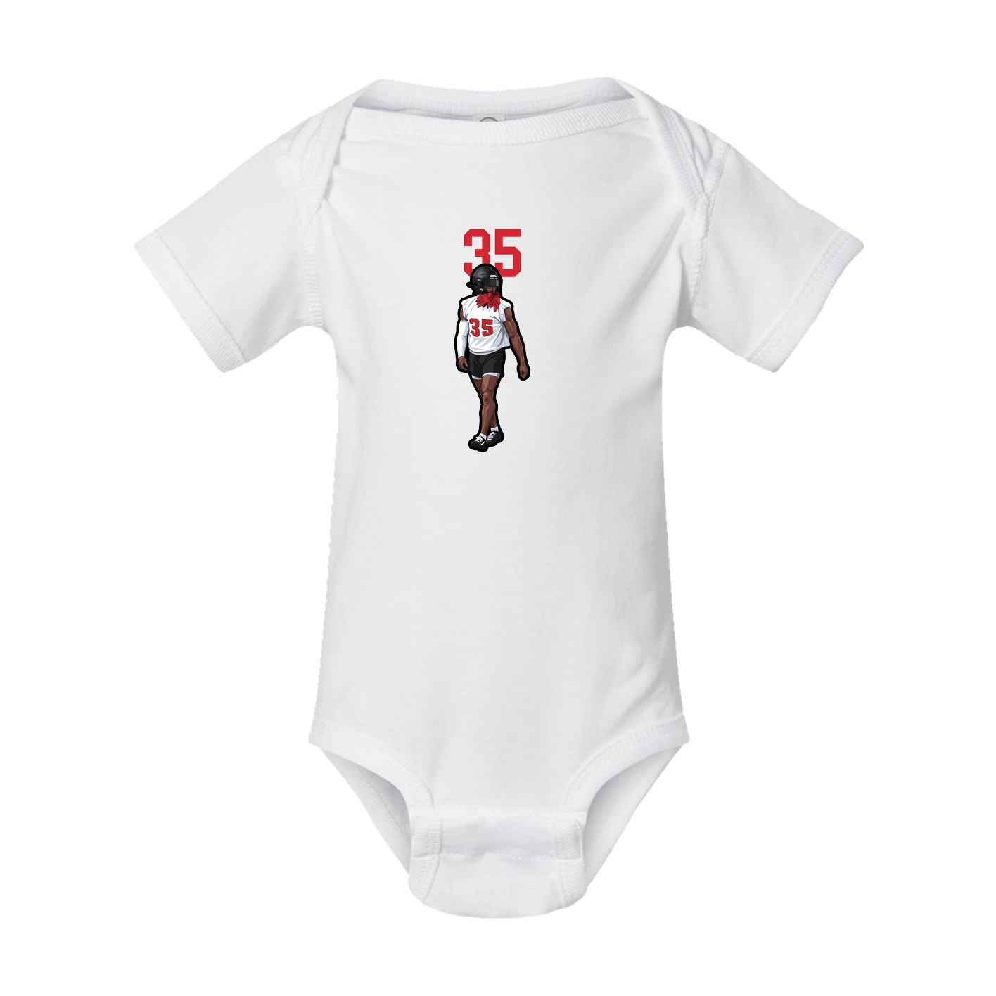 Baby Onesie — Number Top in White