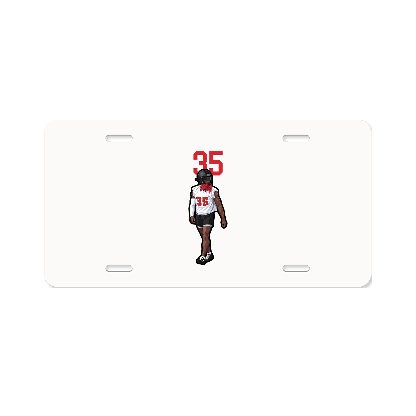 License Plate — Number Top in Classic
