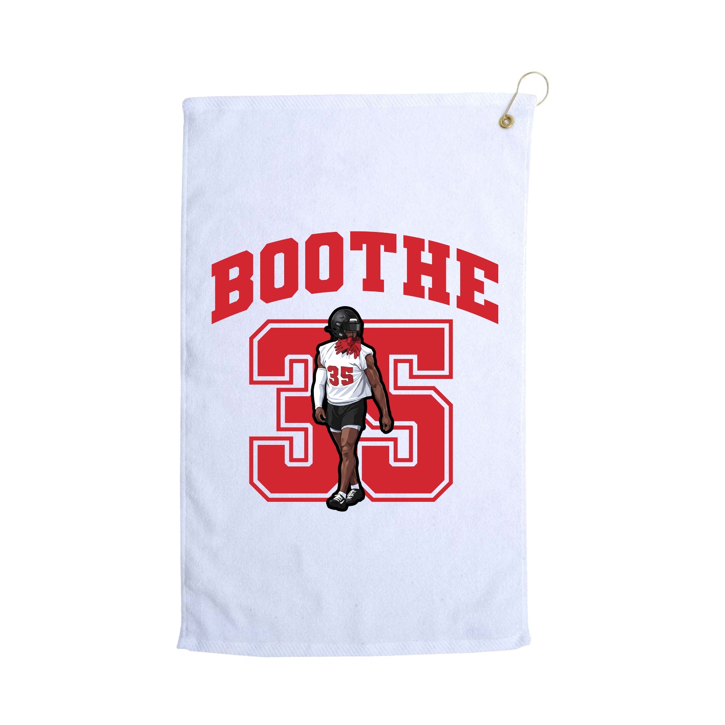 Golf Towel — Number in White