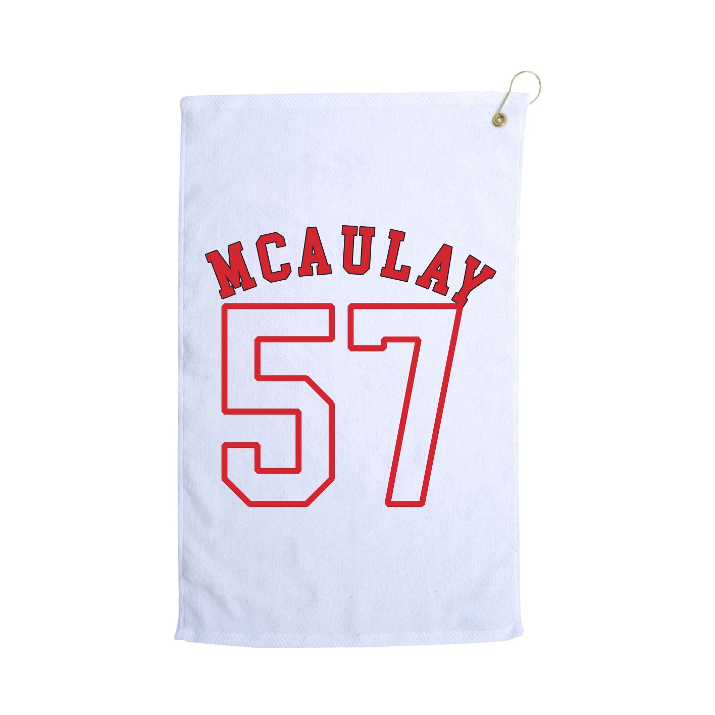Golf Towel — Shirsey Arch in White