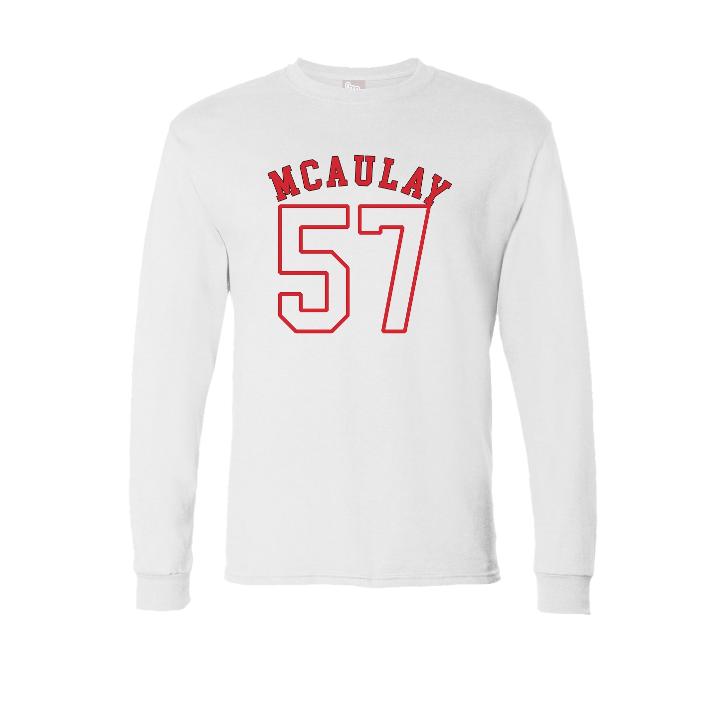 Long Sleeve Tee — Shirsey Arch in White