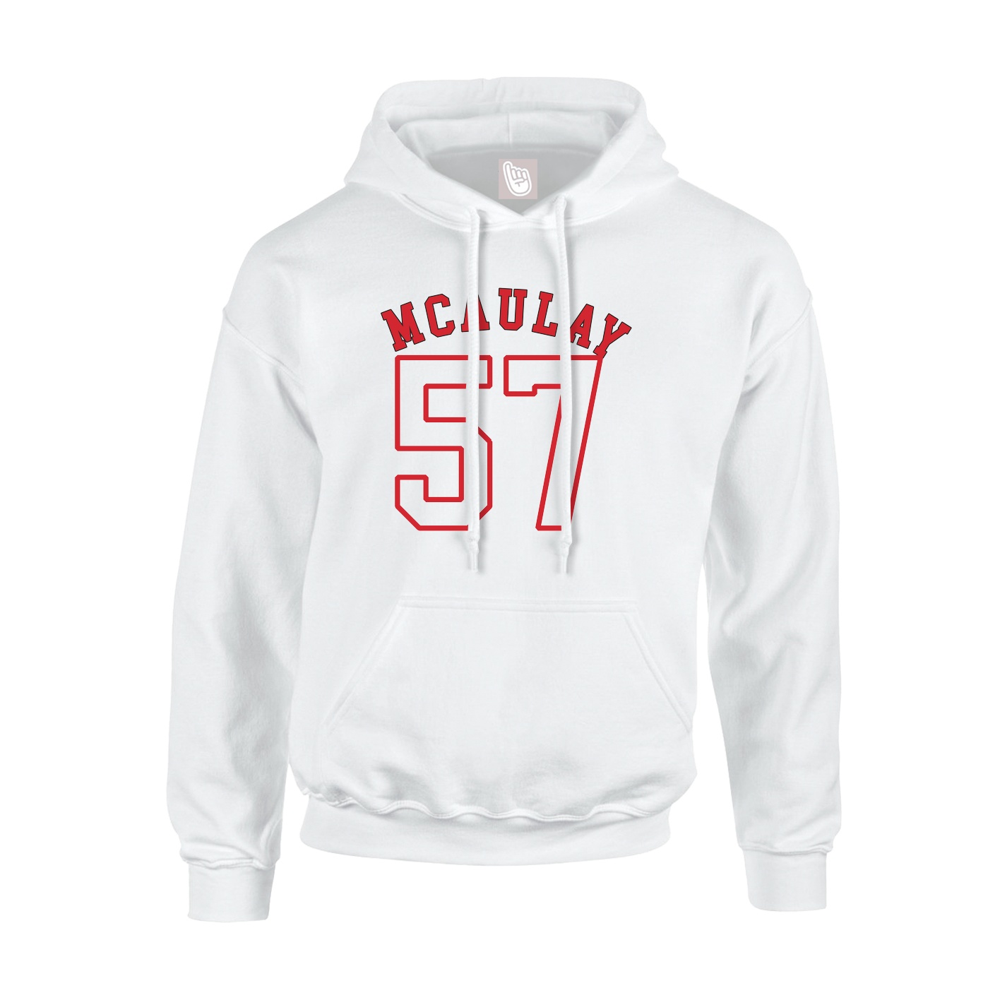Youth Hoodie — Shirsey Arch in White