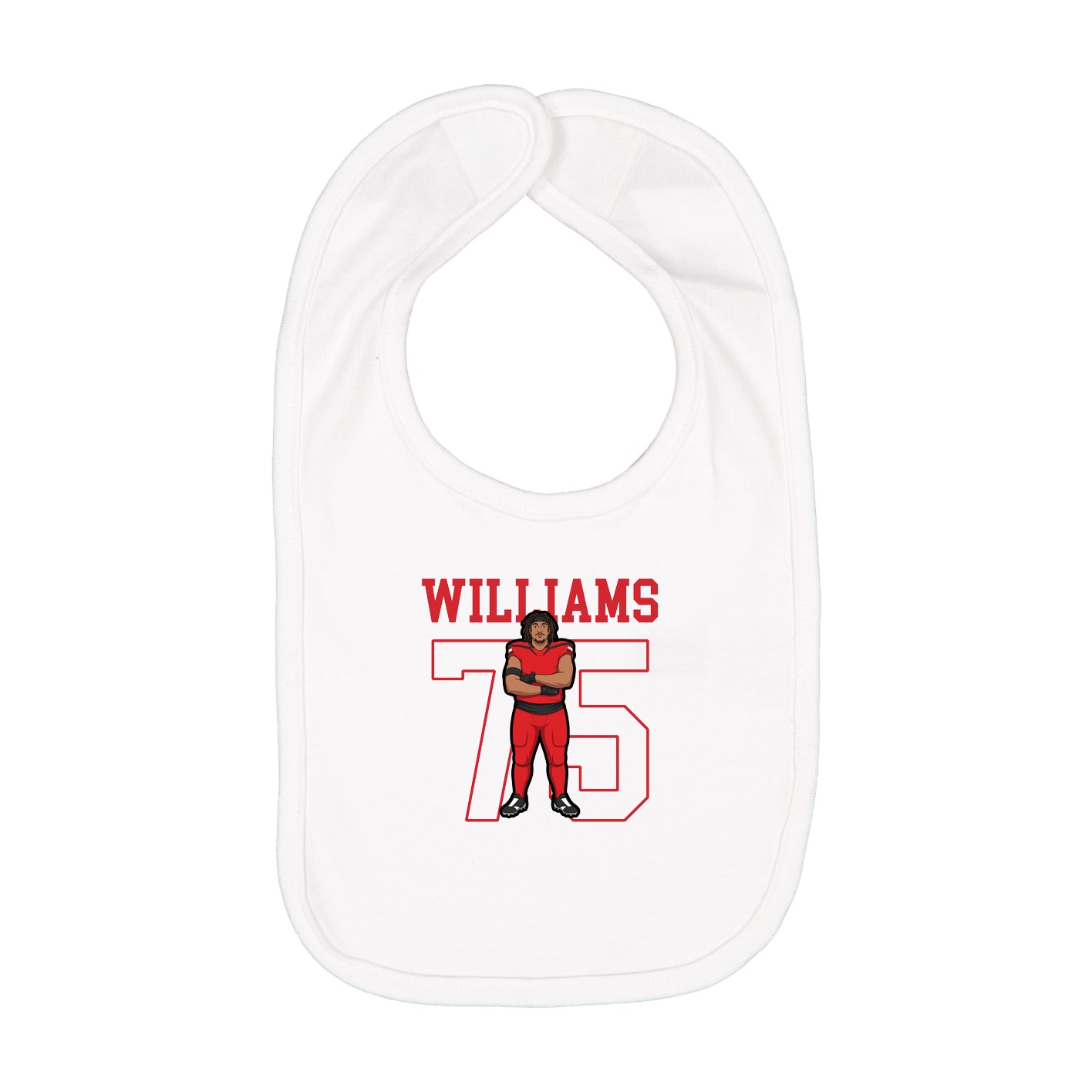 Infant Bib — Shirsey in White