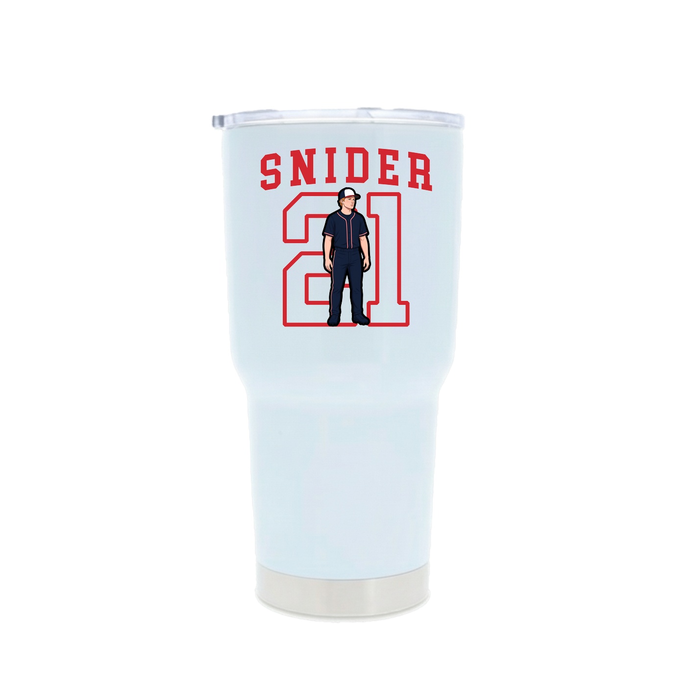 30oz Stainless Steel Tumbler — Shirsey in White