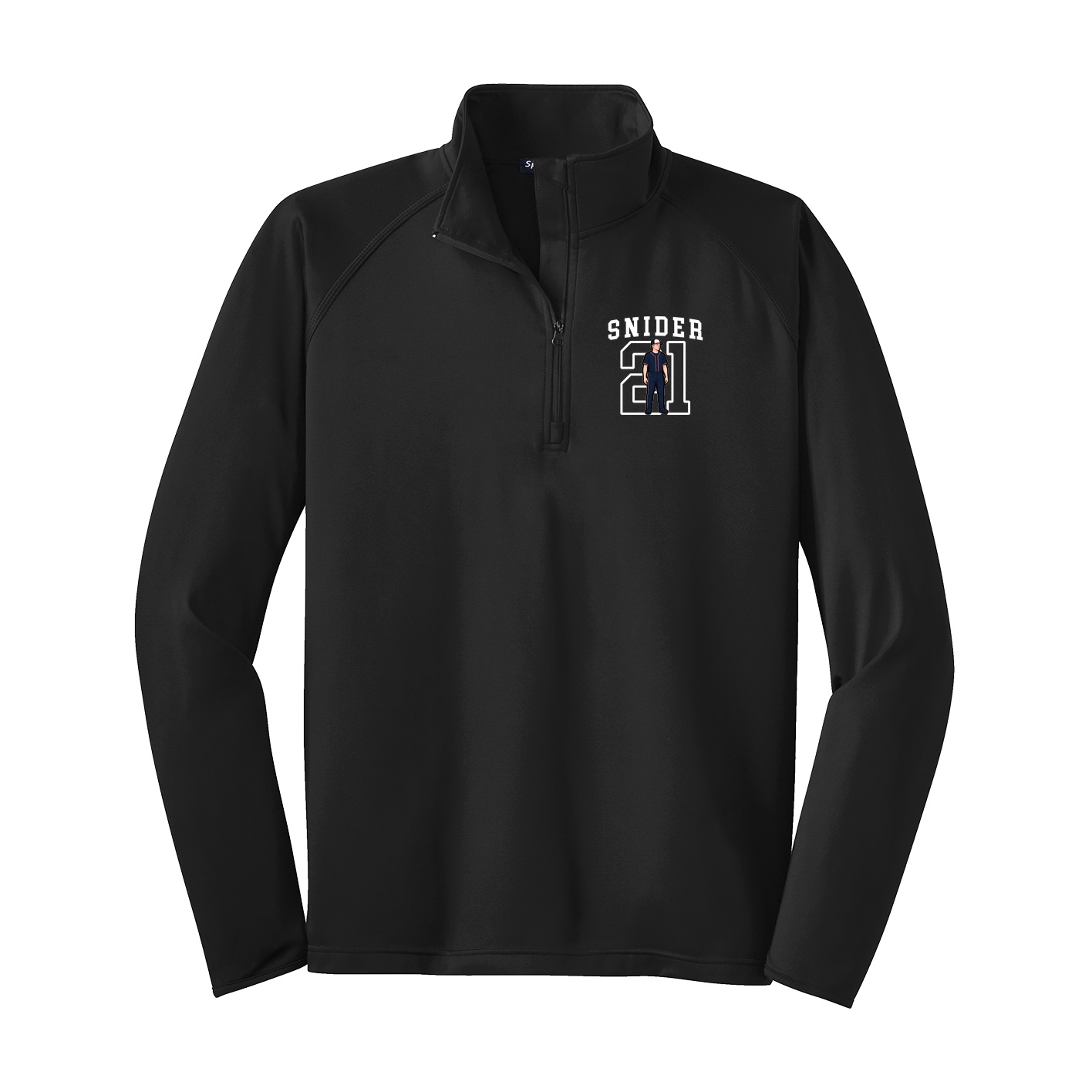 Q-Zip Pullover — Shirsey in Black
