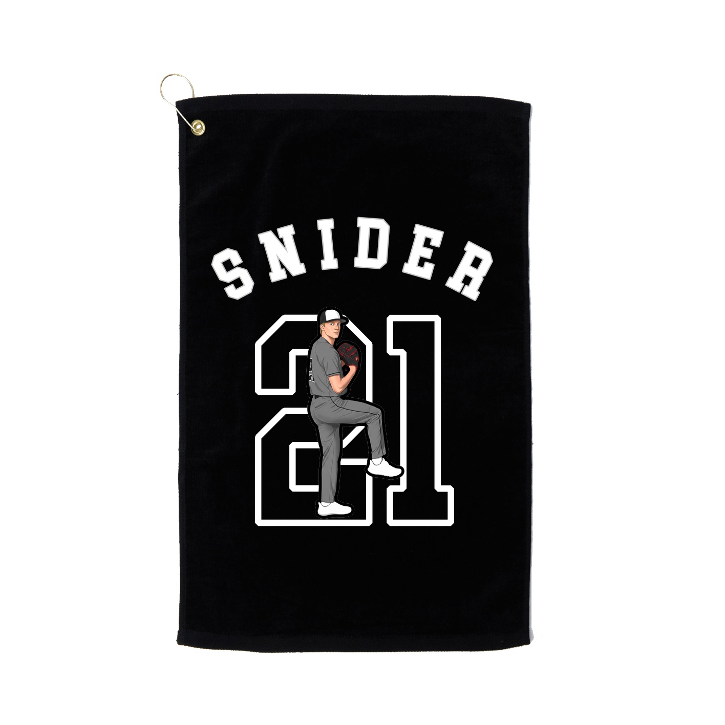 Golf Towel — Shirsey Arch in Black