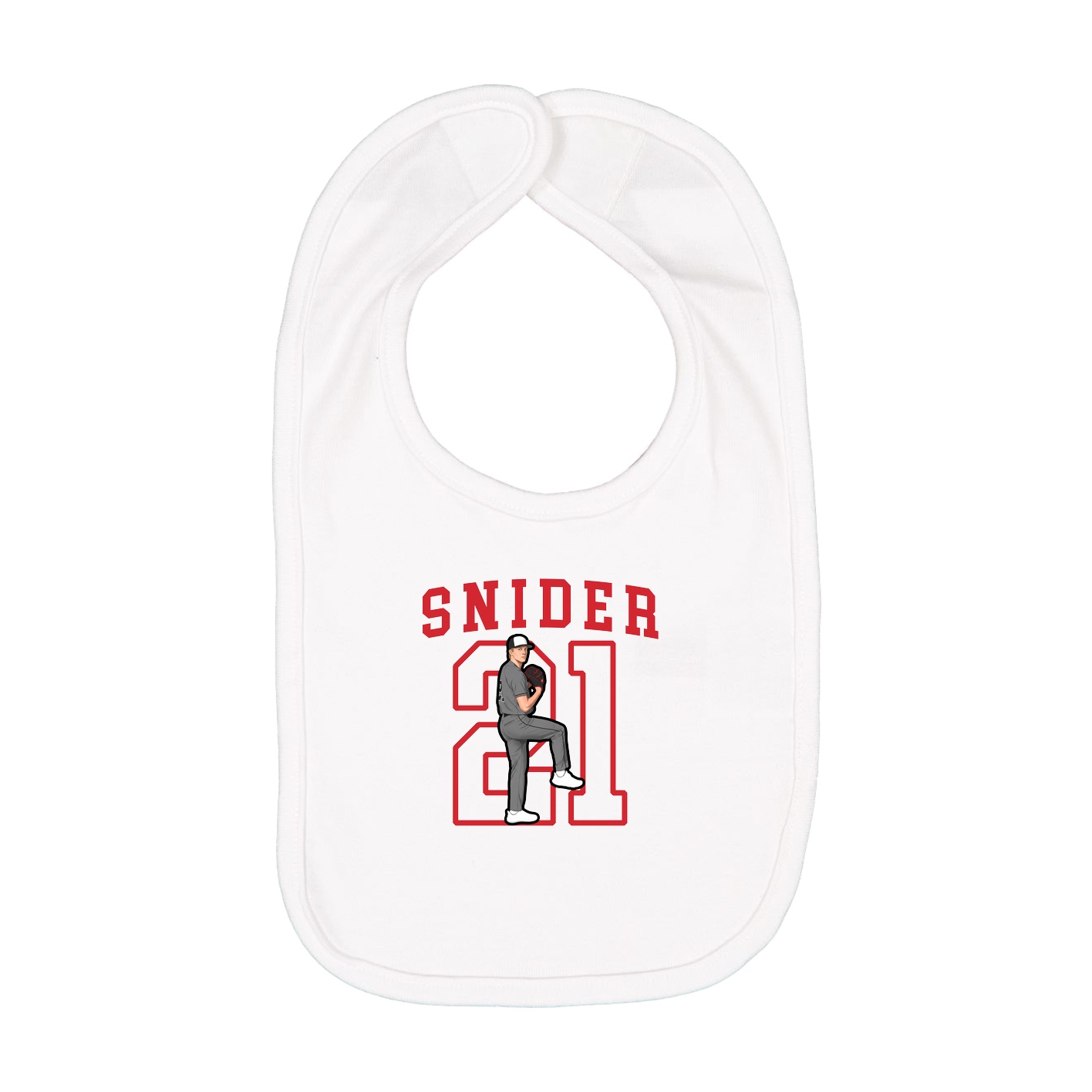 Infant Bib — Shirsey in White