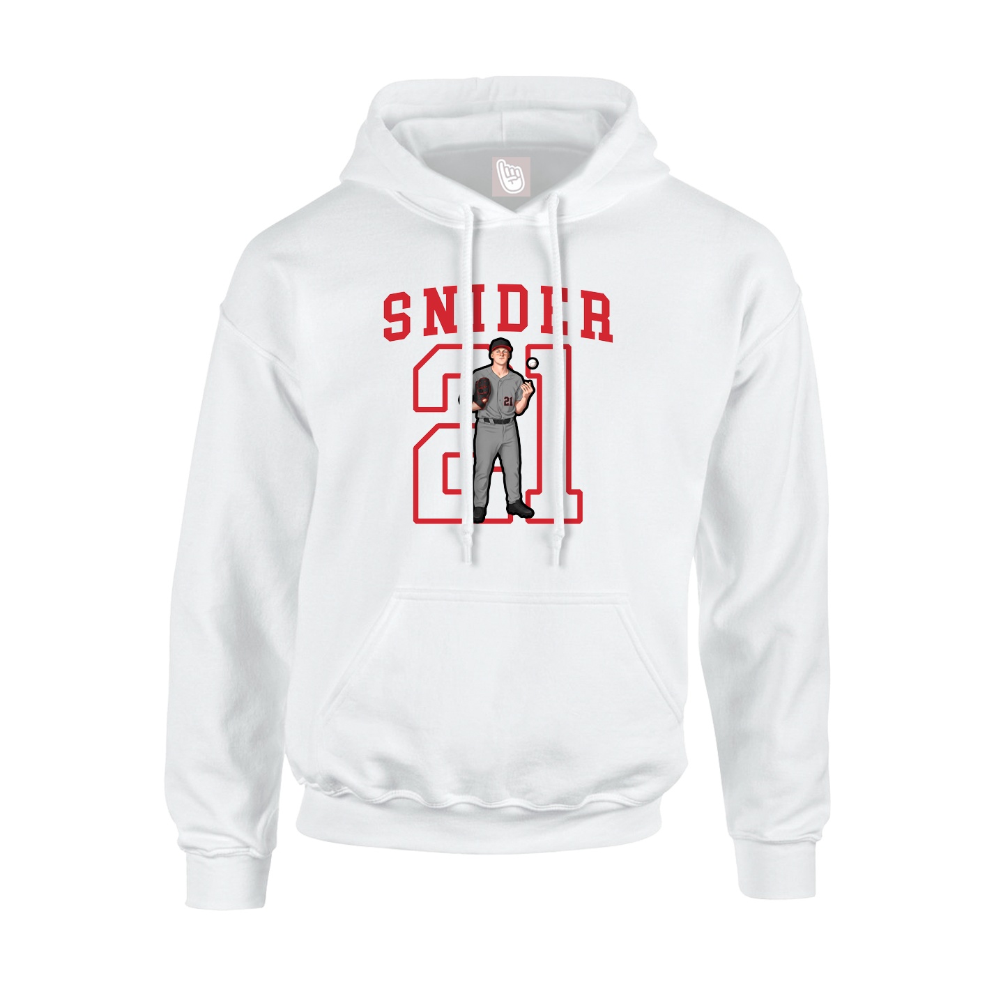 Hoodie — Shirsey in White