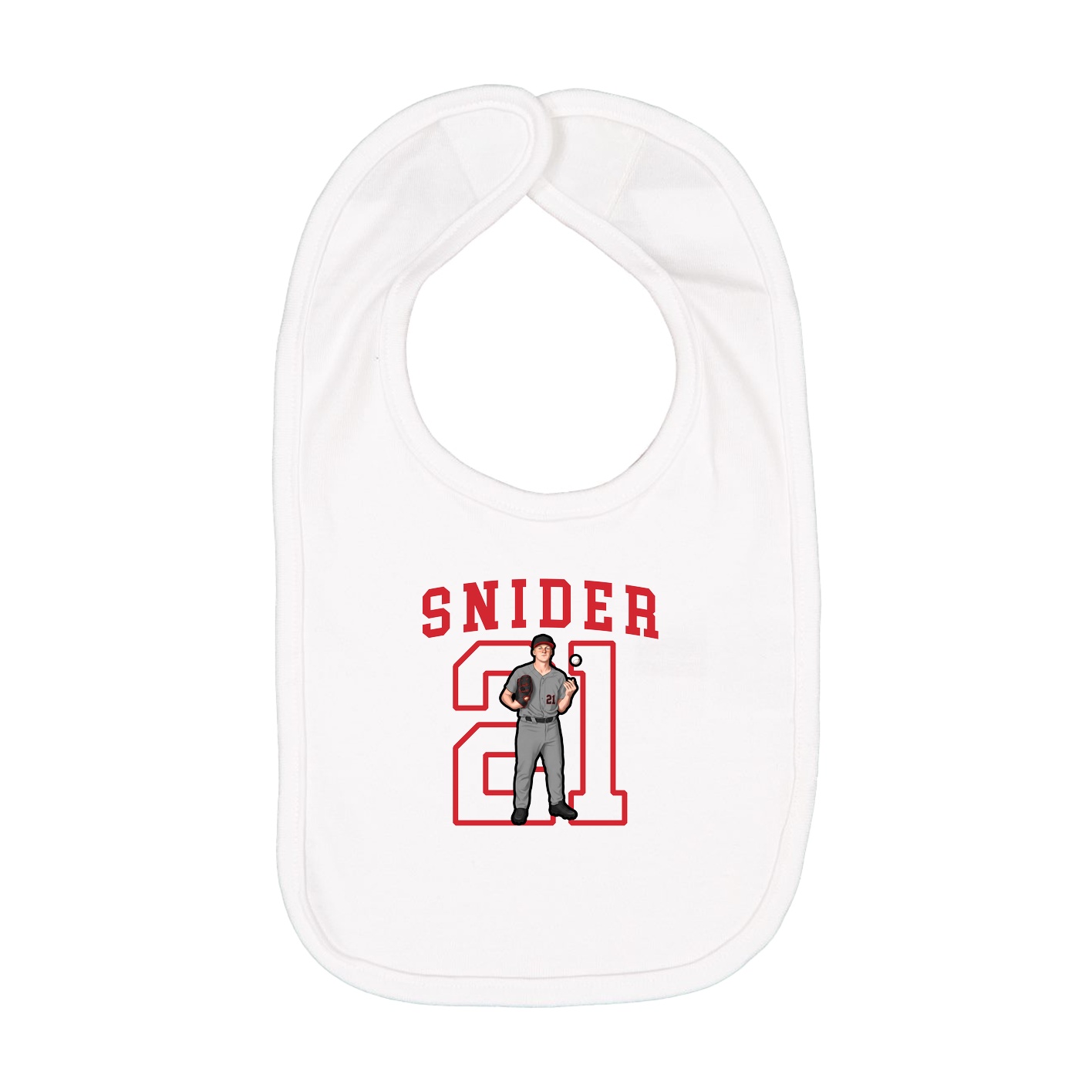 Infant Bib — Shirsey in White