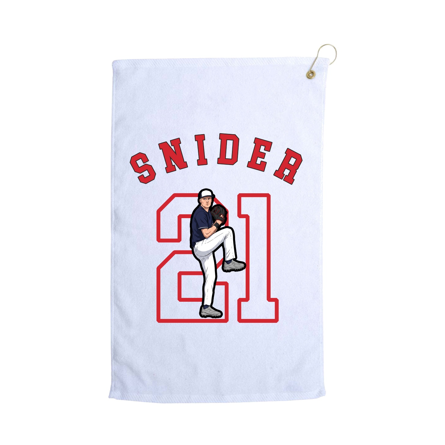 Golf Towel — Shirsey Arch in White