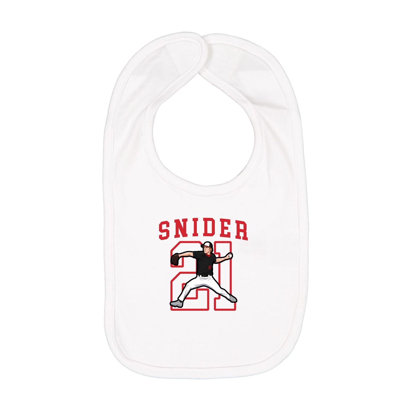 Infant Bib — Shirsey in White