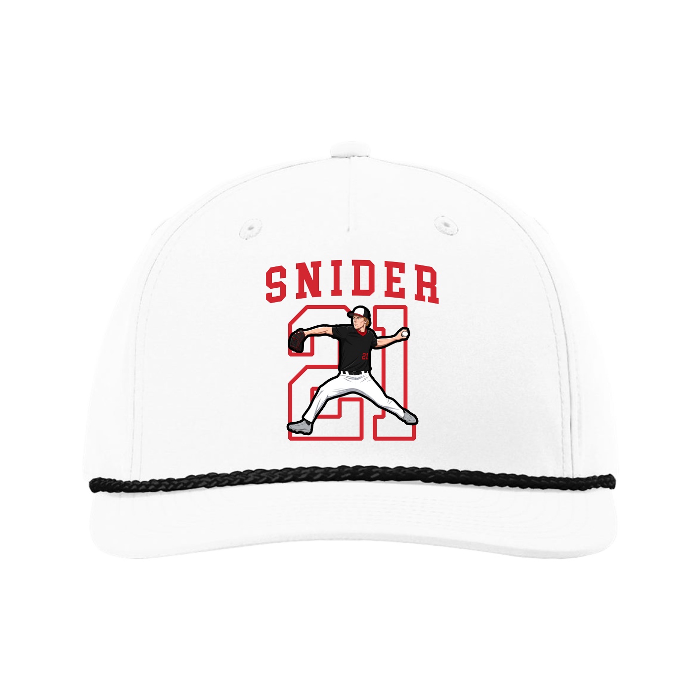 Five-Panel Classic Rope Cap — Shirsey in White