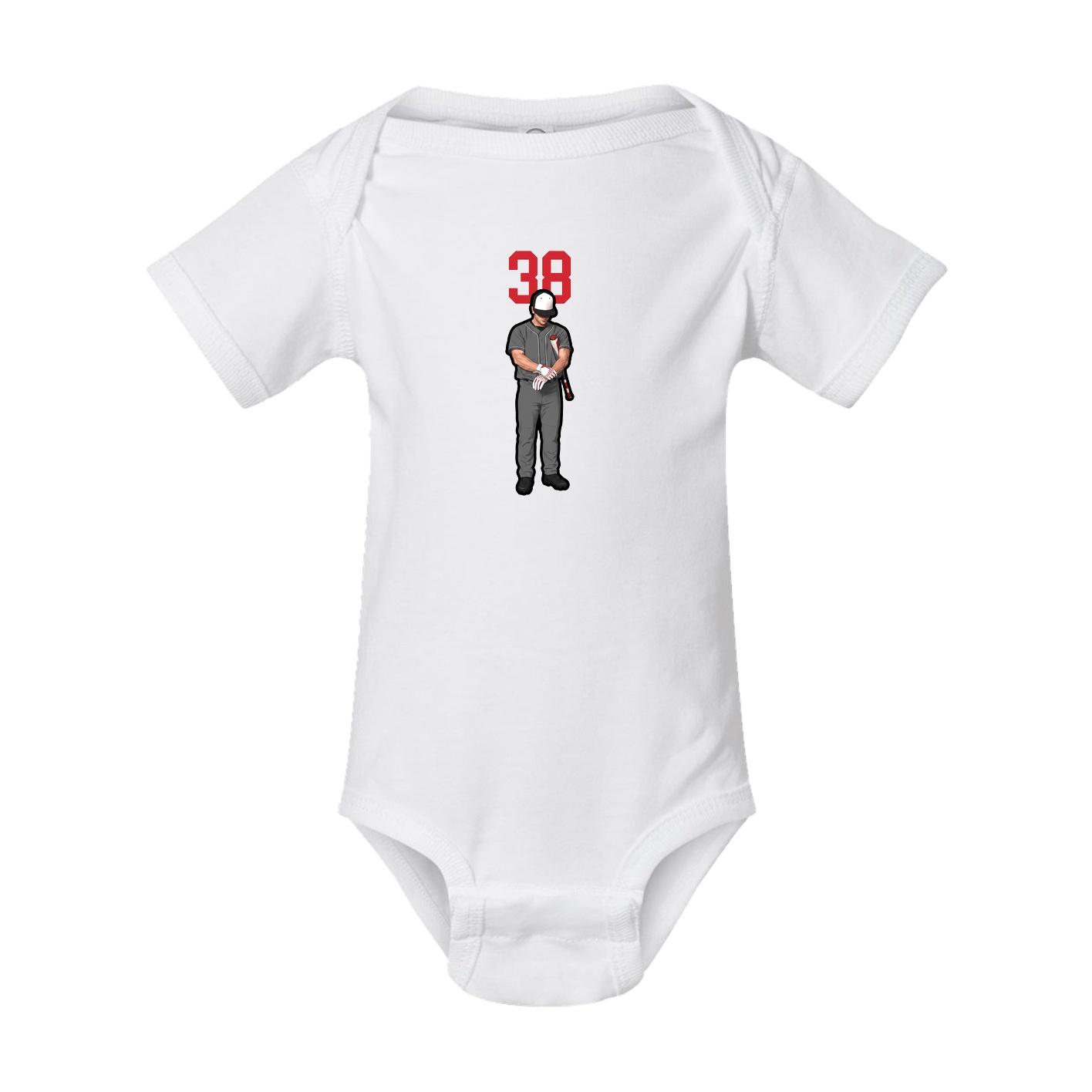 Baby Onesie — Number Top in White