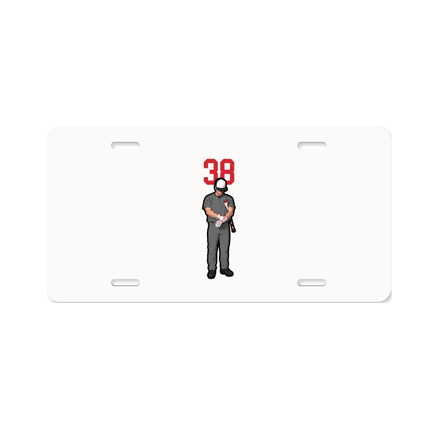 License Plate — Number Top in Classic