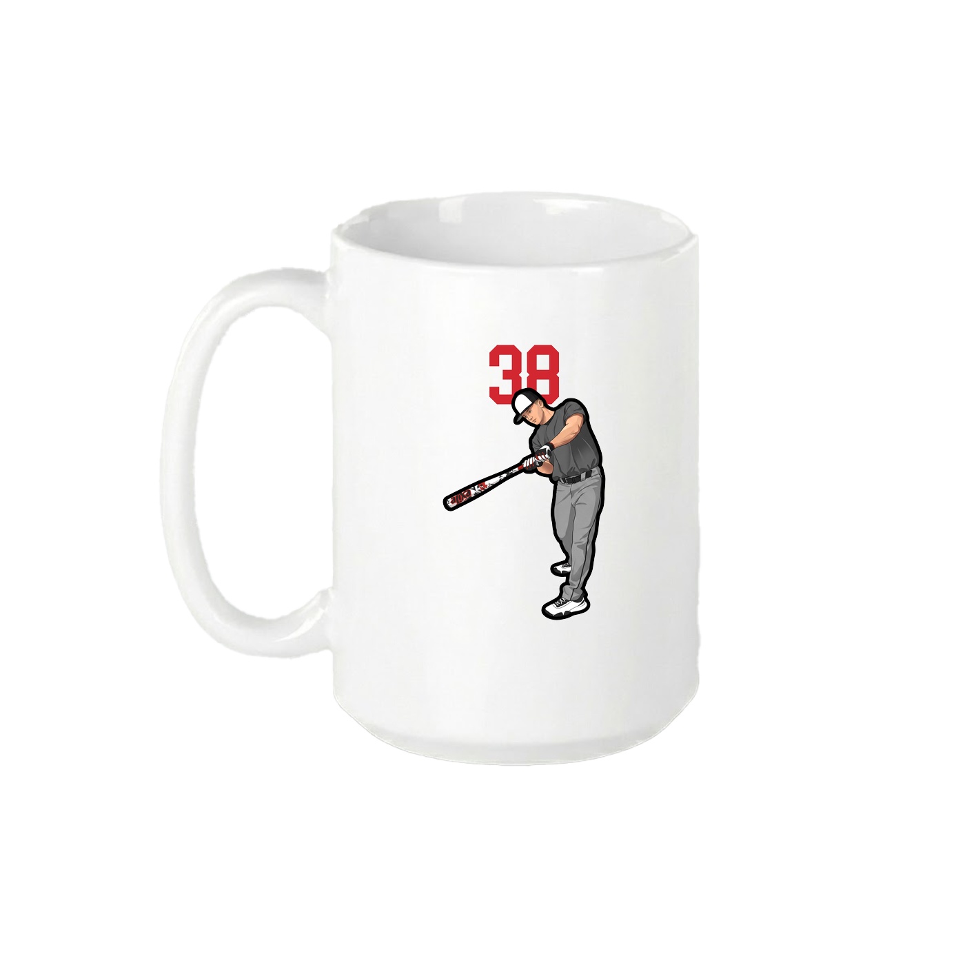 15oz Coffee Mug — Number Top in White