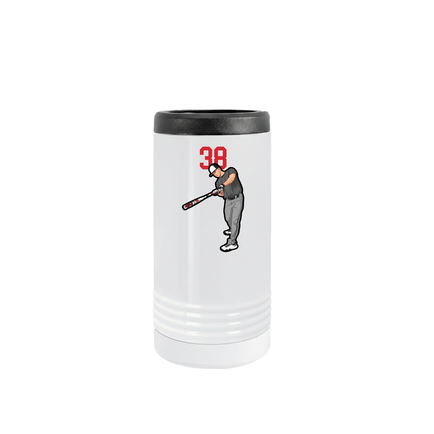Slim Beverage Holder — Number Top in White